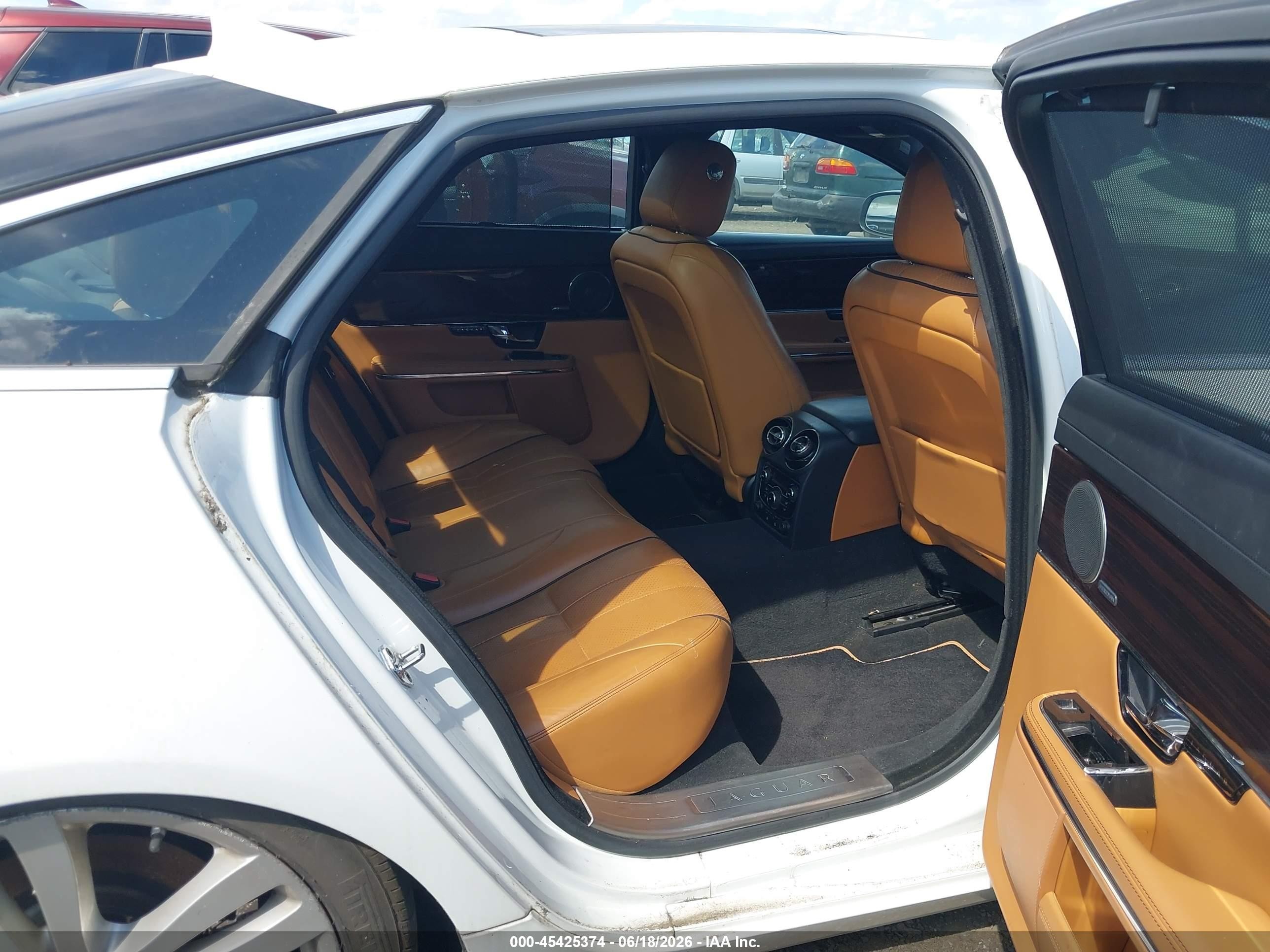 2013 Jaguar Xj Xjl Portfolio White vin: SAJWJ2GD9D8V46428
