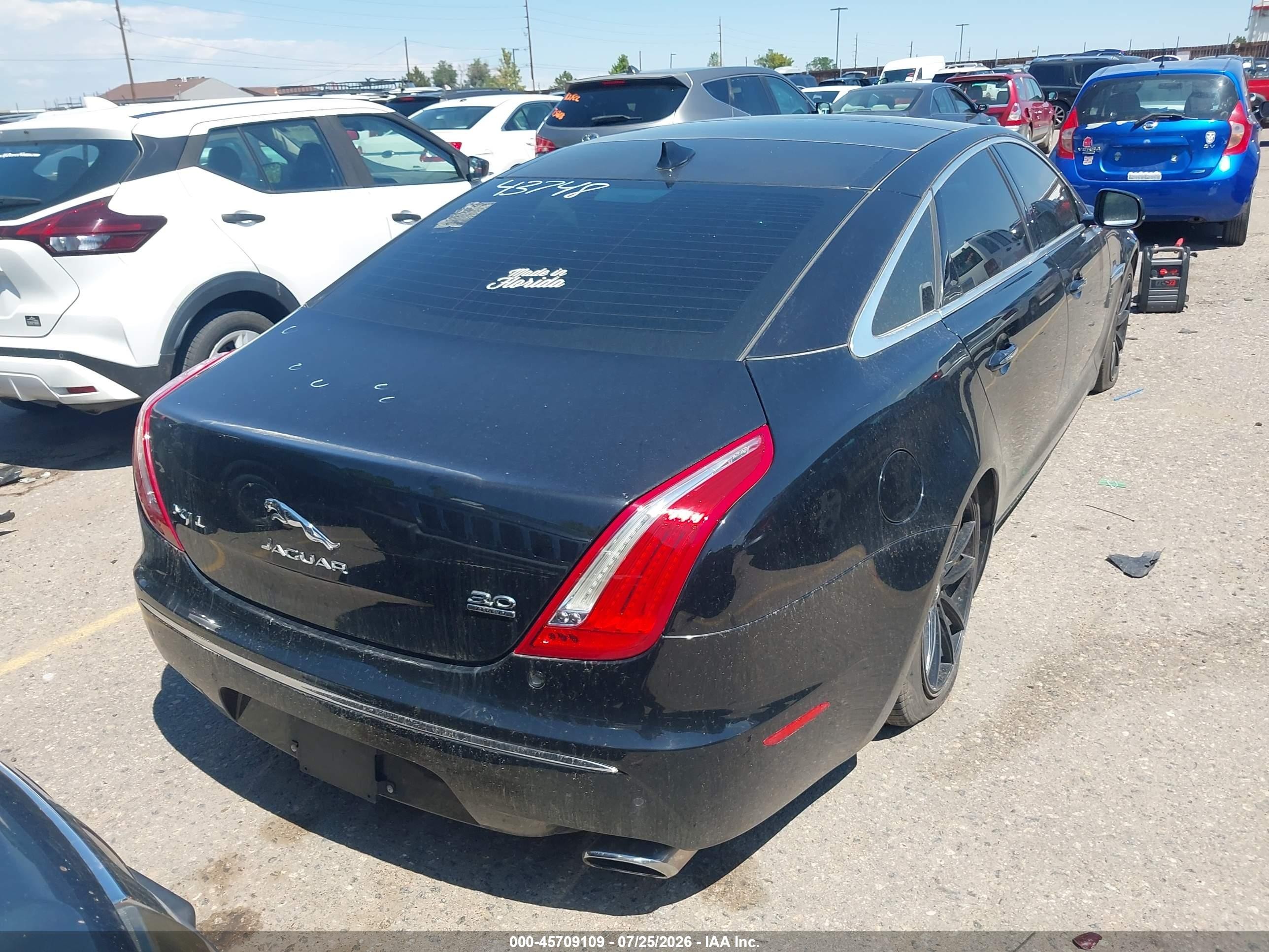 2014 Jaguar Xj Xjl Portfolio Black vin: SAJWJ2GD9E8V61514