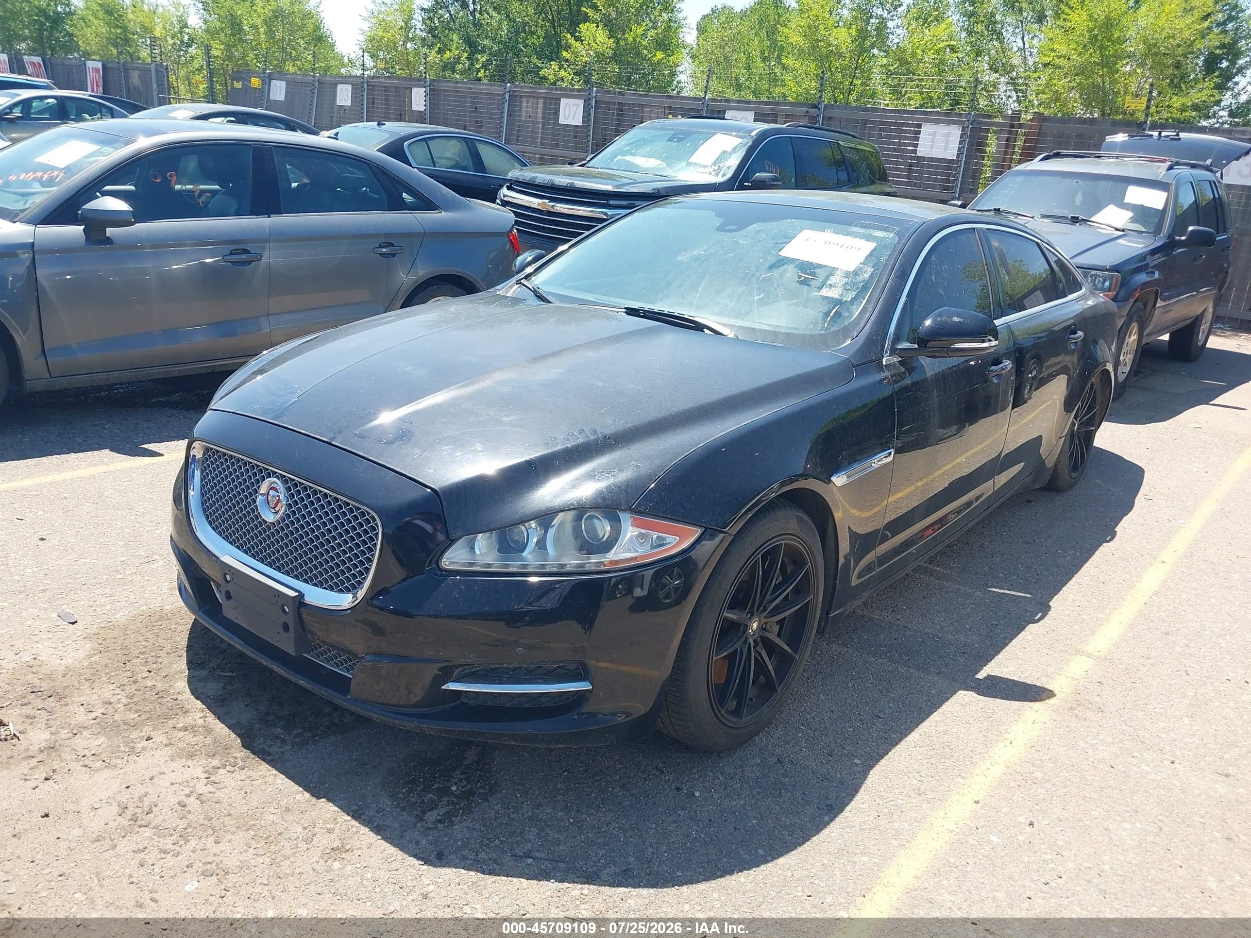 2014 Jaguar Xj Xjl Portfolio Black vin: SAJWJ2GD9E8V61514