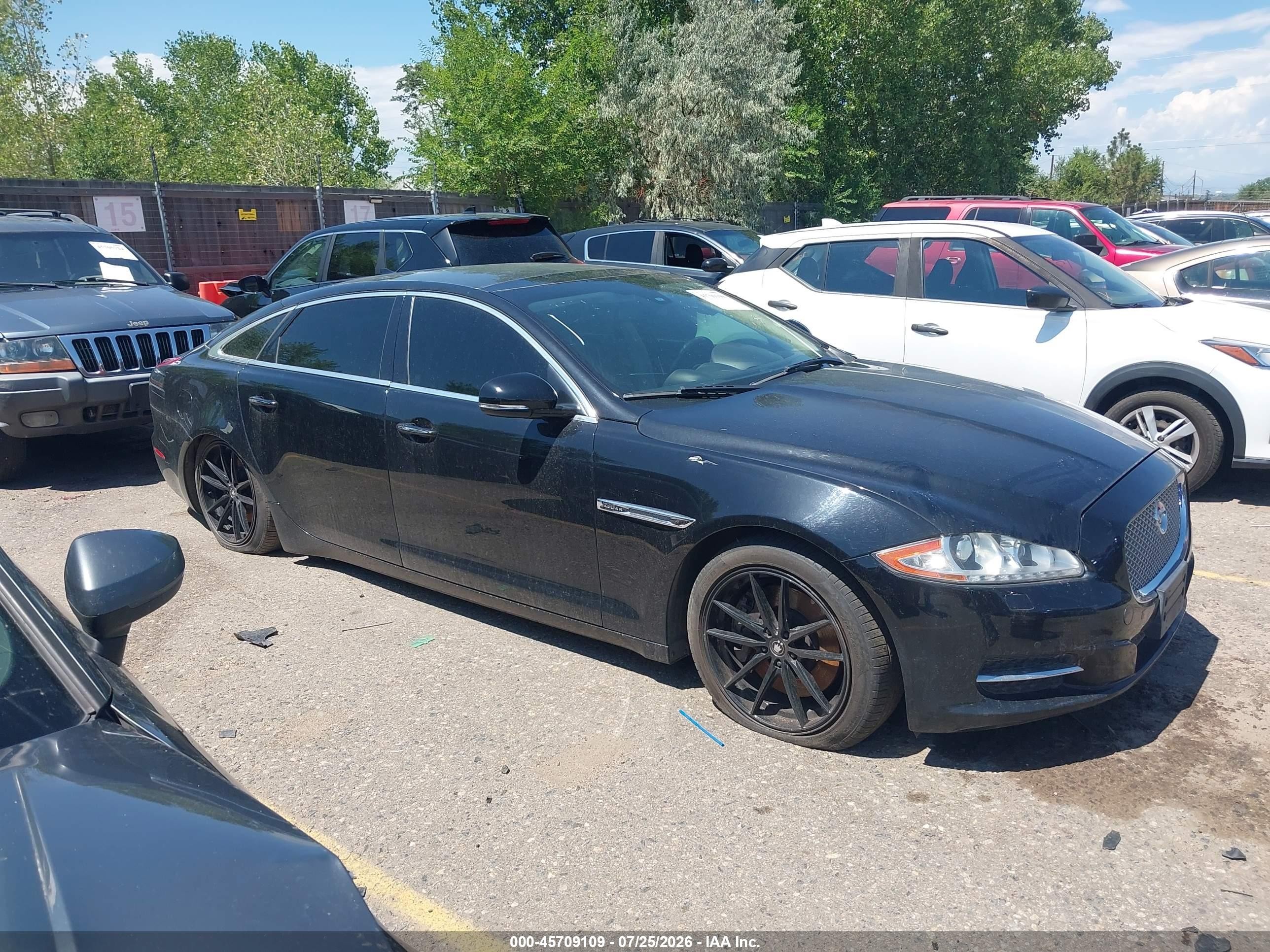 2014 Jaguar Xj Xjl Portfolio Black vin: SAJWJ2GD9E8V61514
