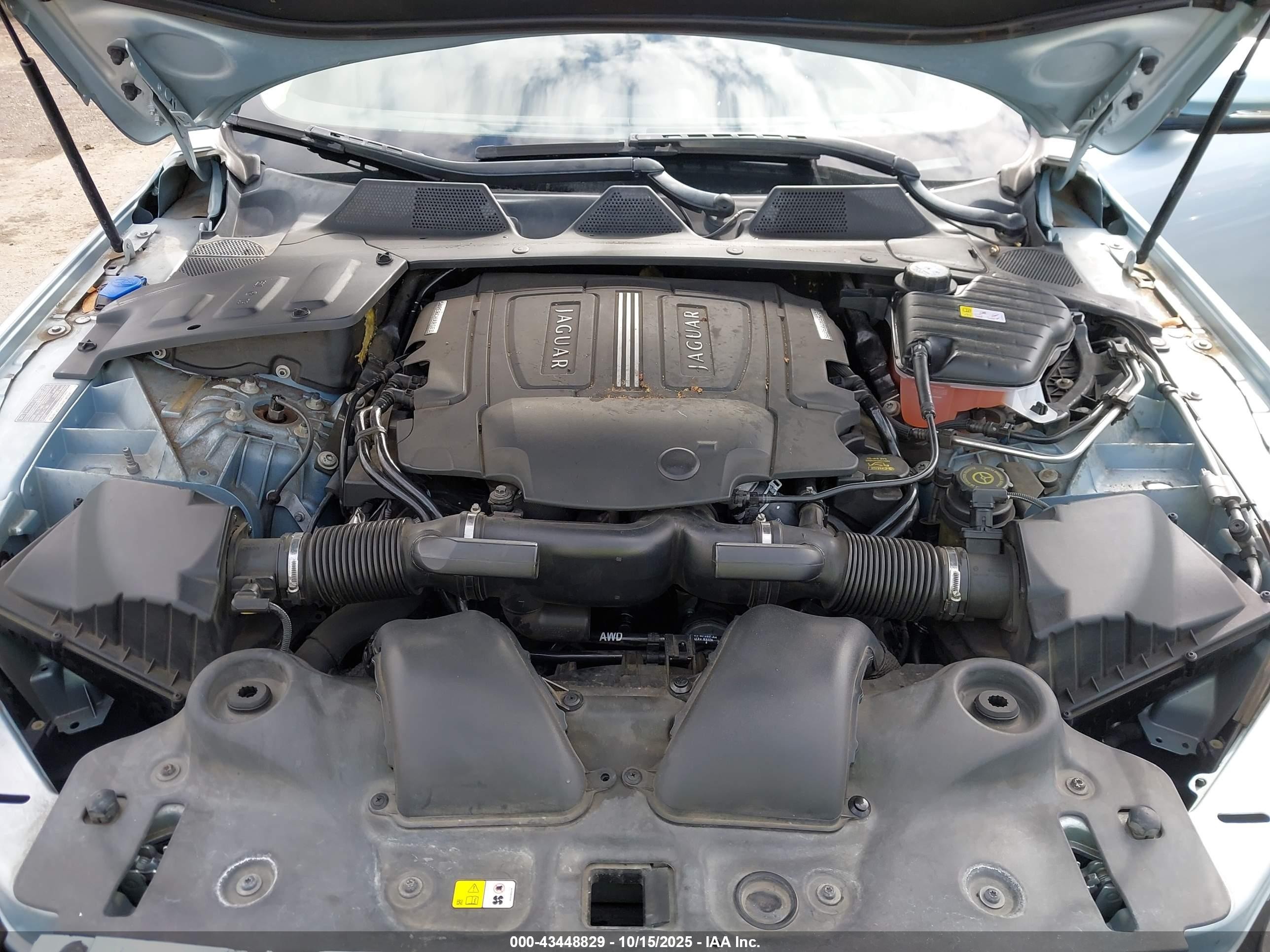 2013 Jaguar Xj Xjl Portfolio Light Blue vin: SAJWJ2GDXD8V47278