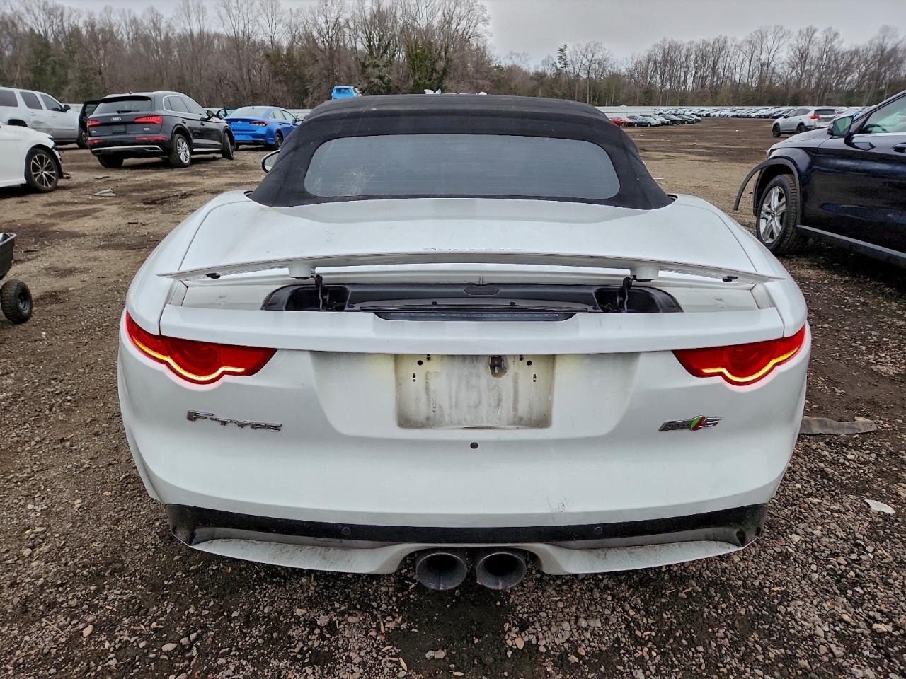 2017 Jaguar F-type S White vin: SAJWJ6FV4H8K41653