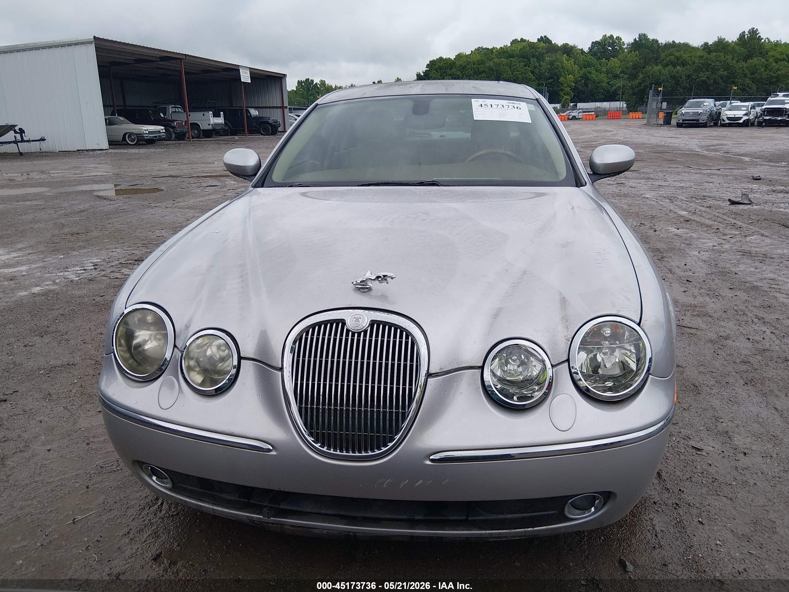 2005 Jaguar S-type   Silver vin: SAJXA01TX5FN31264