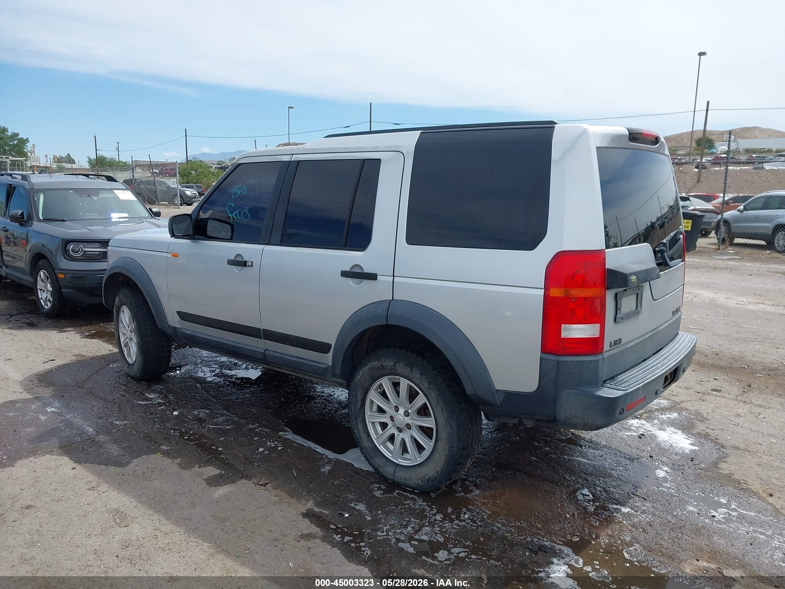2005 Land Rover Lr3 Se Silver vin: SALAA25415A305719