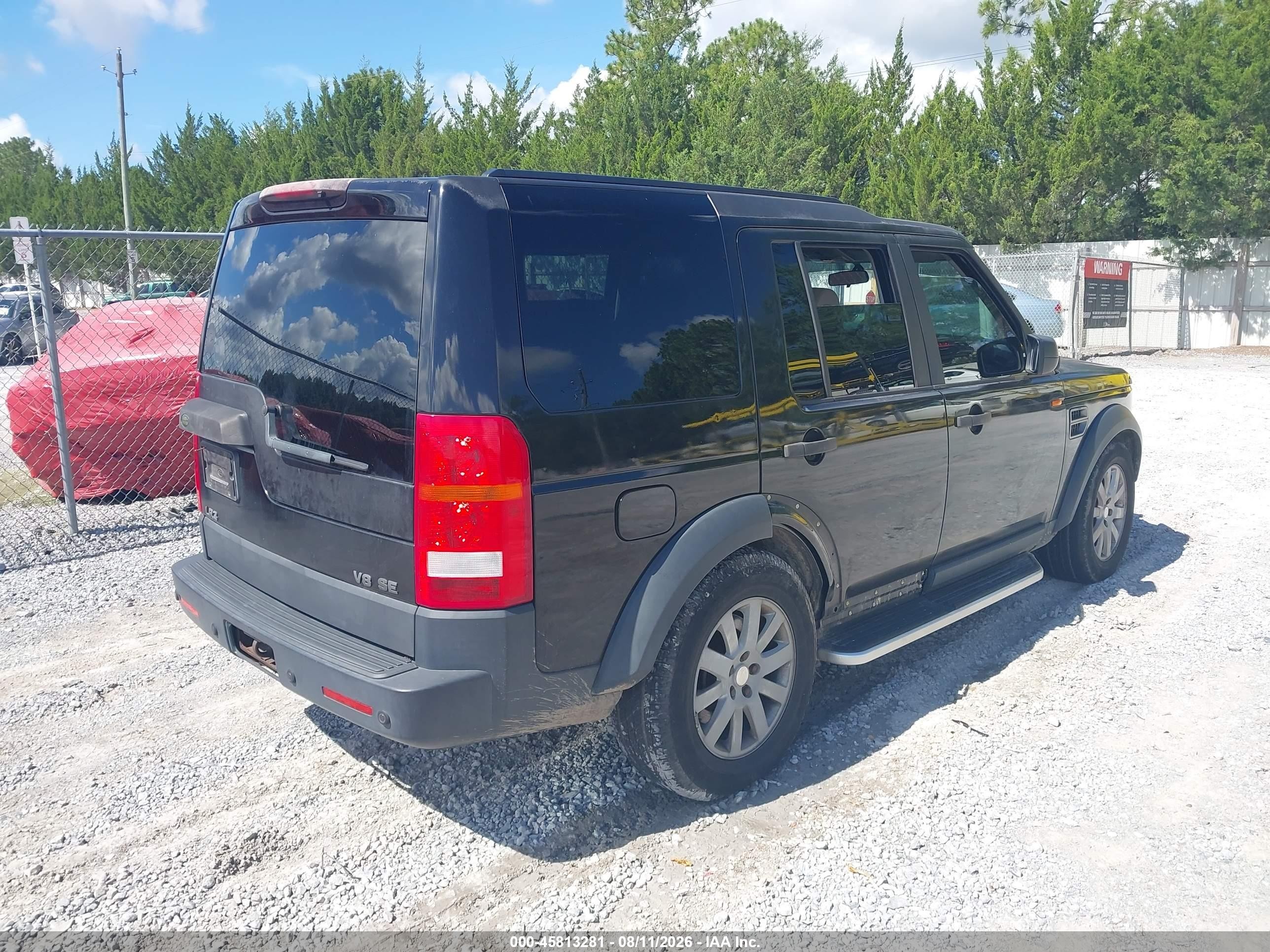 2005 Land Rover Lr3 Se Black vin: SALAA25415A305932