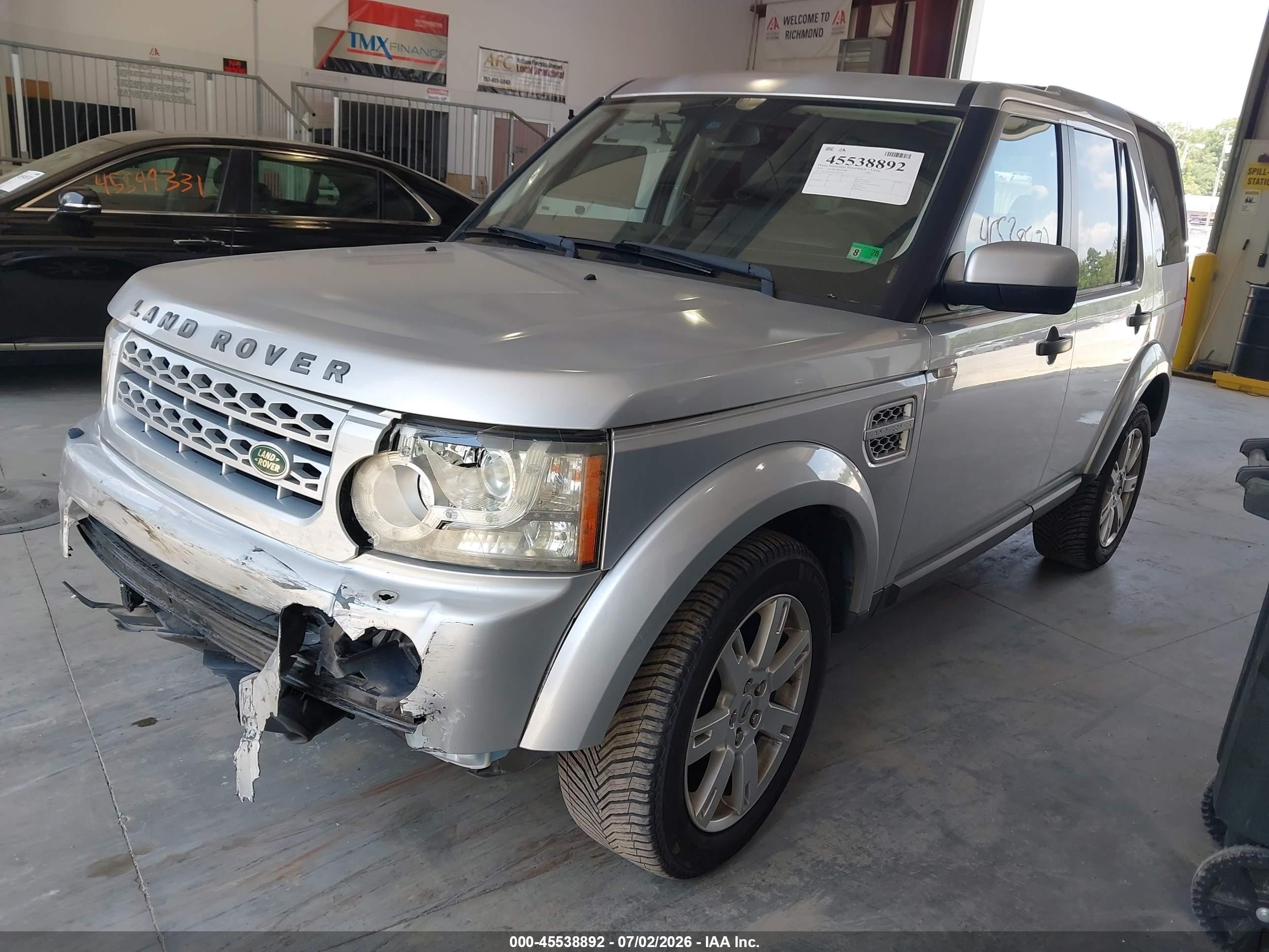 2012 Land Rover Lr4   Silver vin: SALAB2D4XCA630591