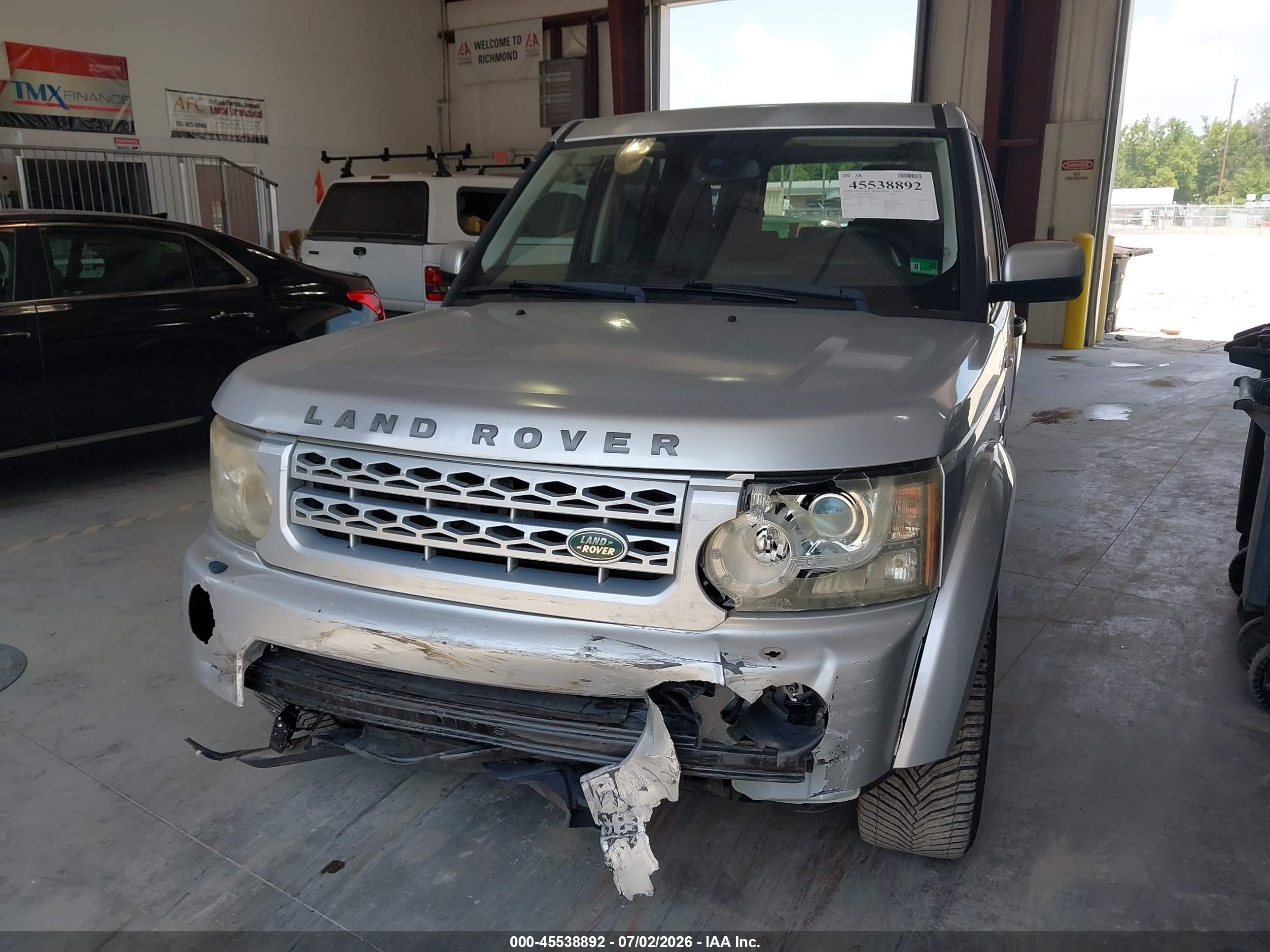 2012 Land Rover Lr4   Silver vin: SALAB2D4XCA630591