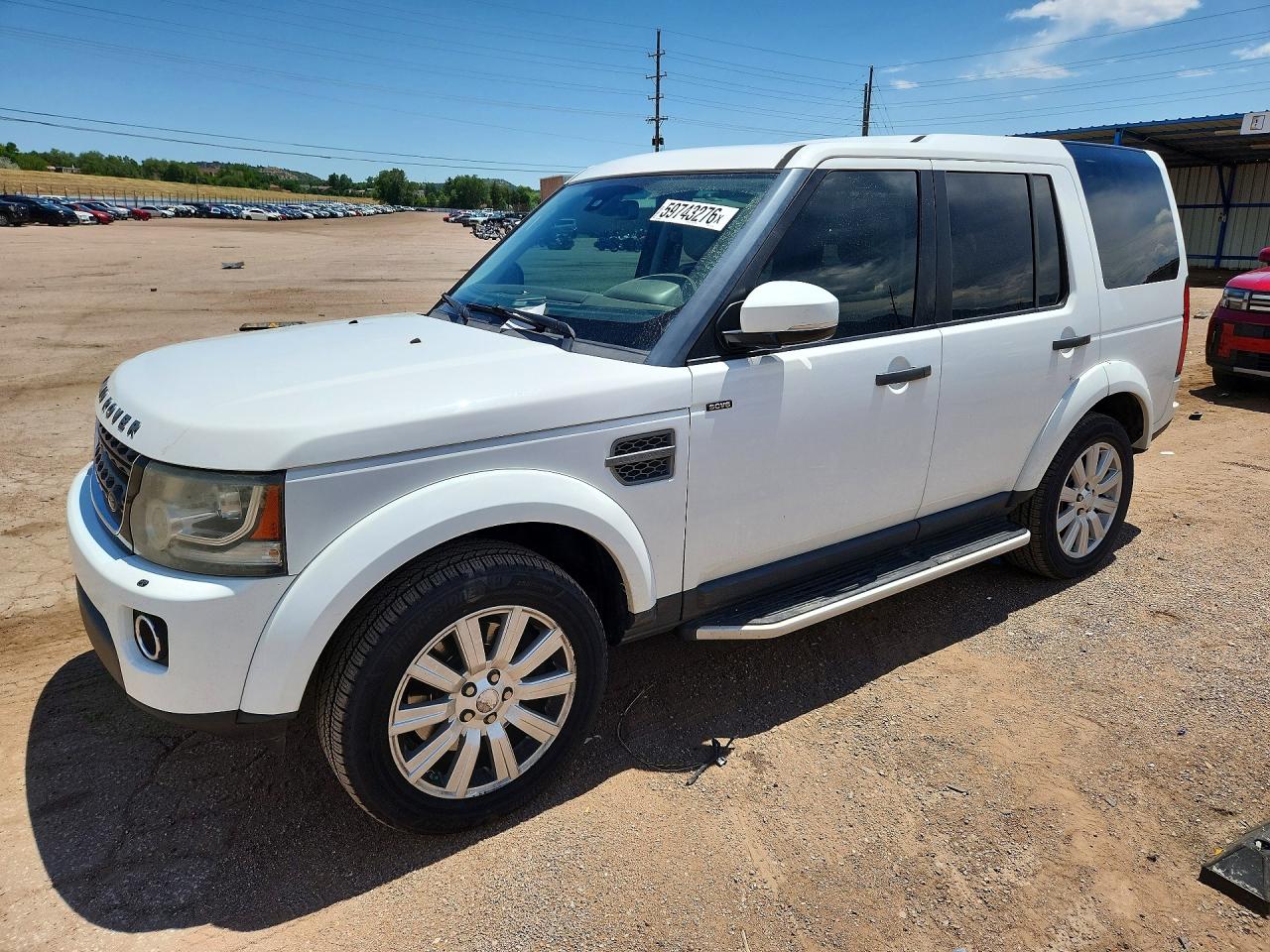 2015 Land Rover Lr4 White vin: SALAC2V69FA772139