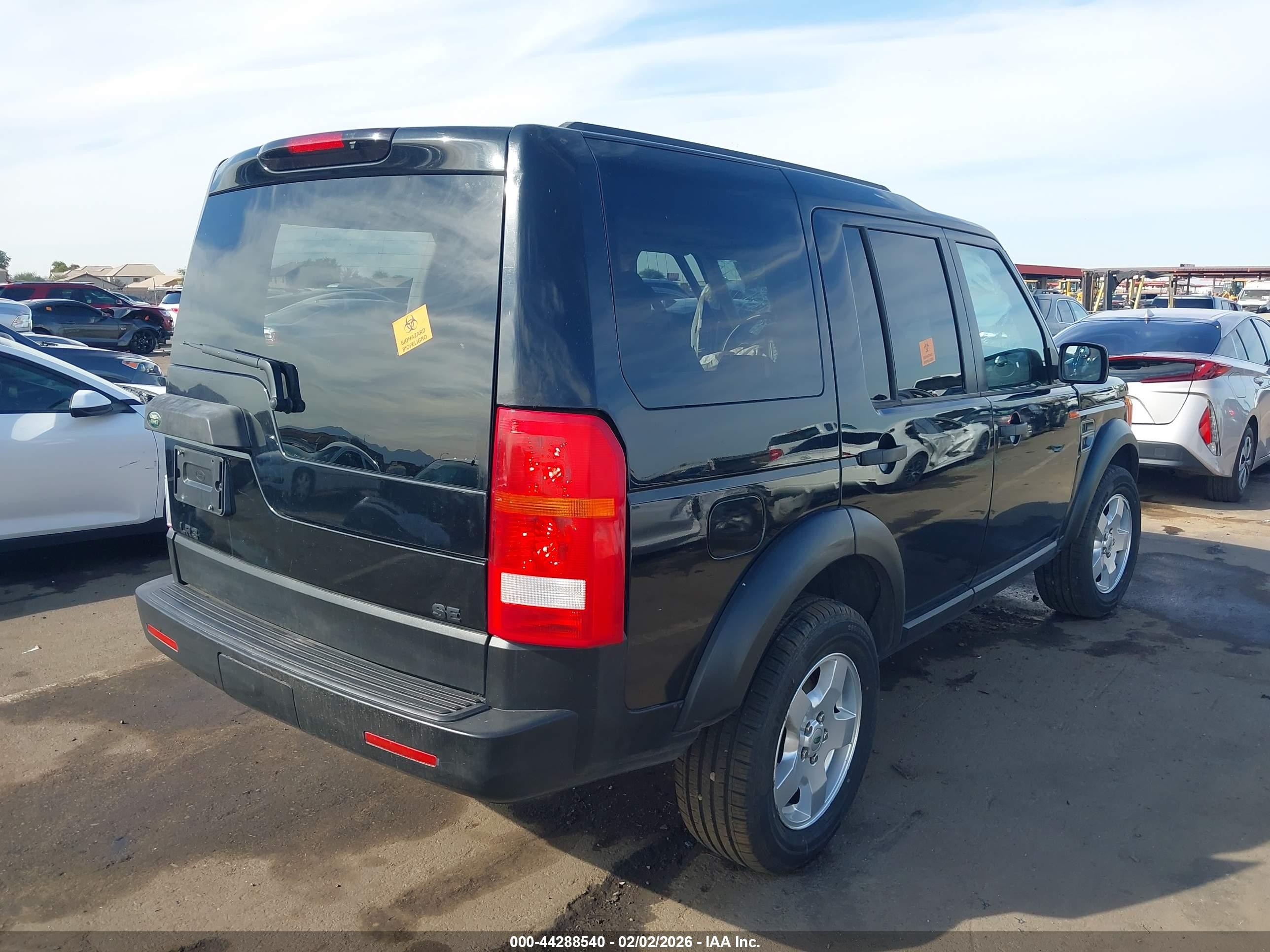 2006 Land Rover Lr3 V6 Black vin: SALAD24496A353835