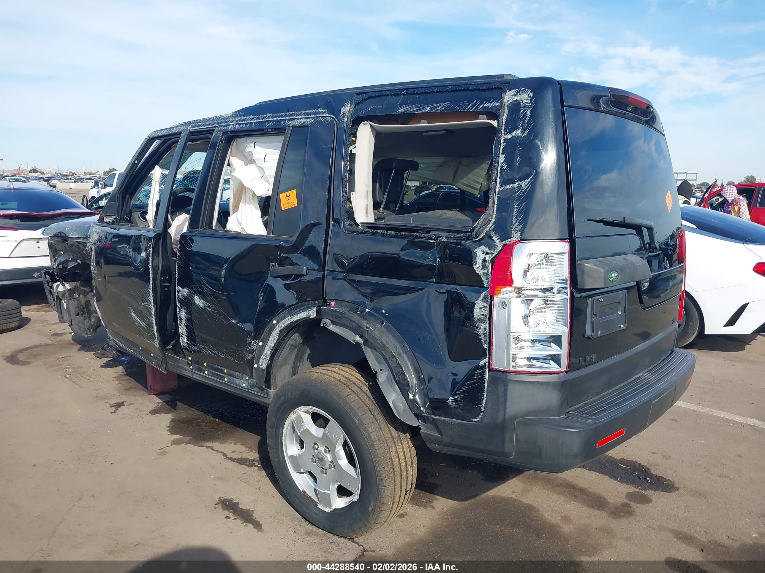 2006 Land Rover Lr3 V6 Black vin: SALAD24496A353835