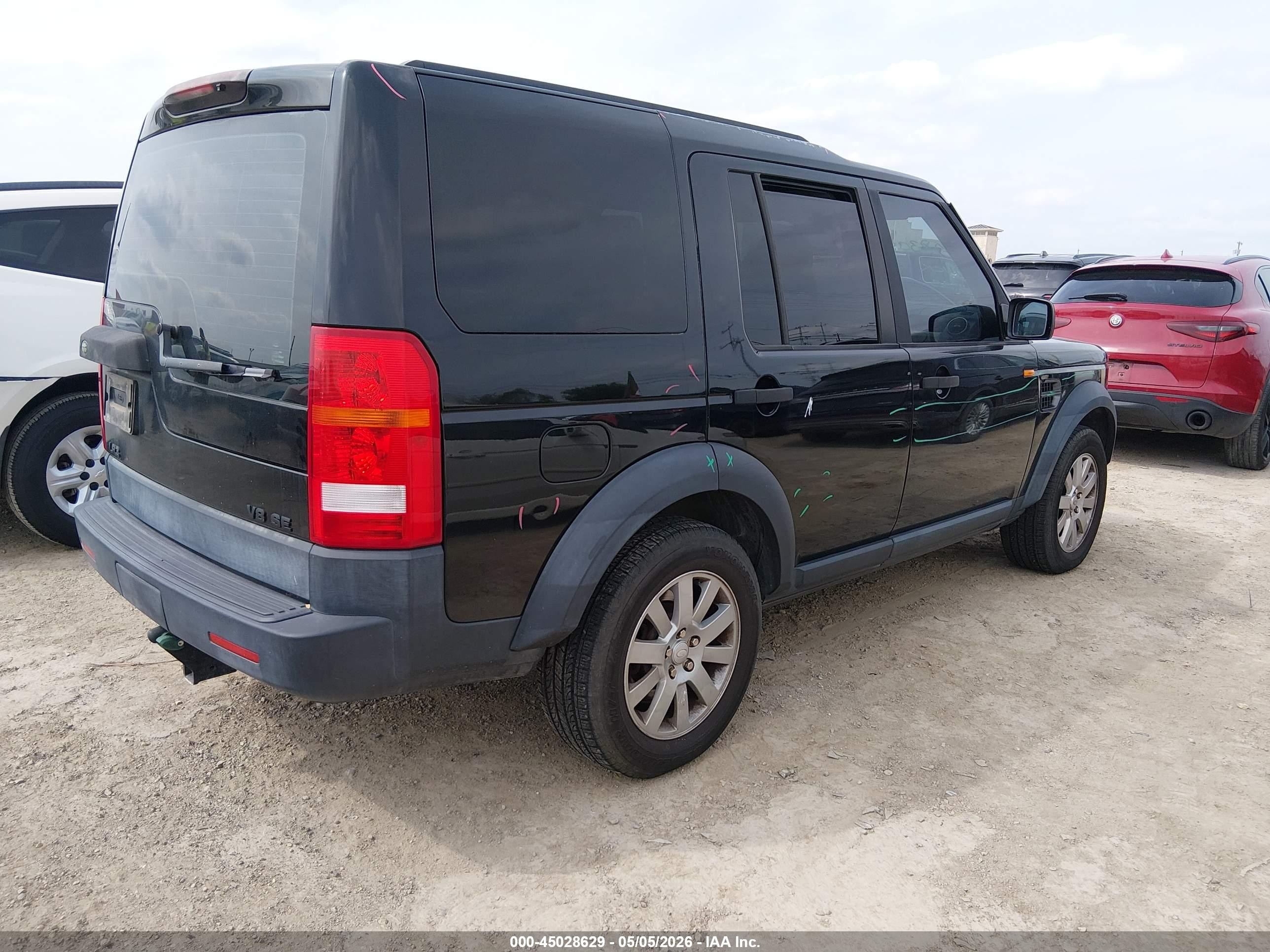 2005 Land Rover Lr3 Se Black vin: SALAD25495A337289