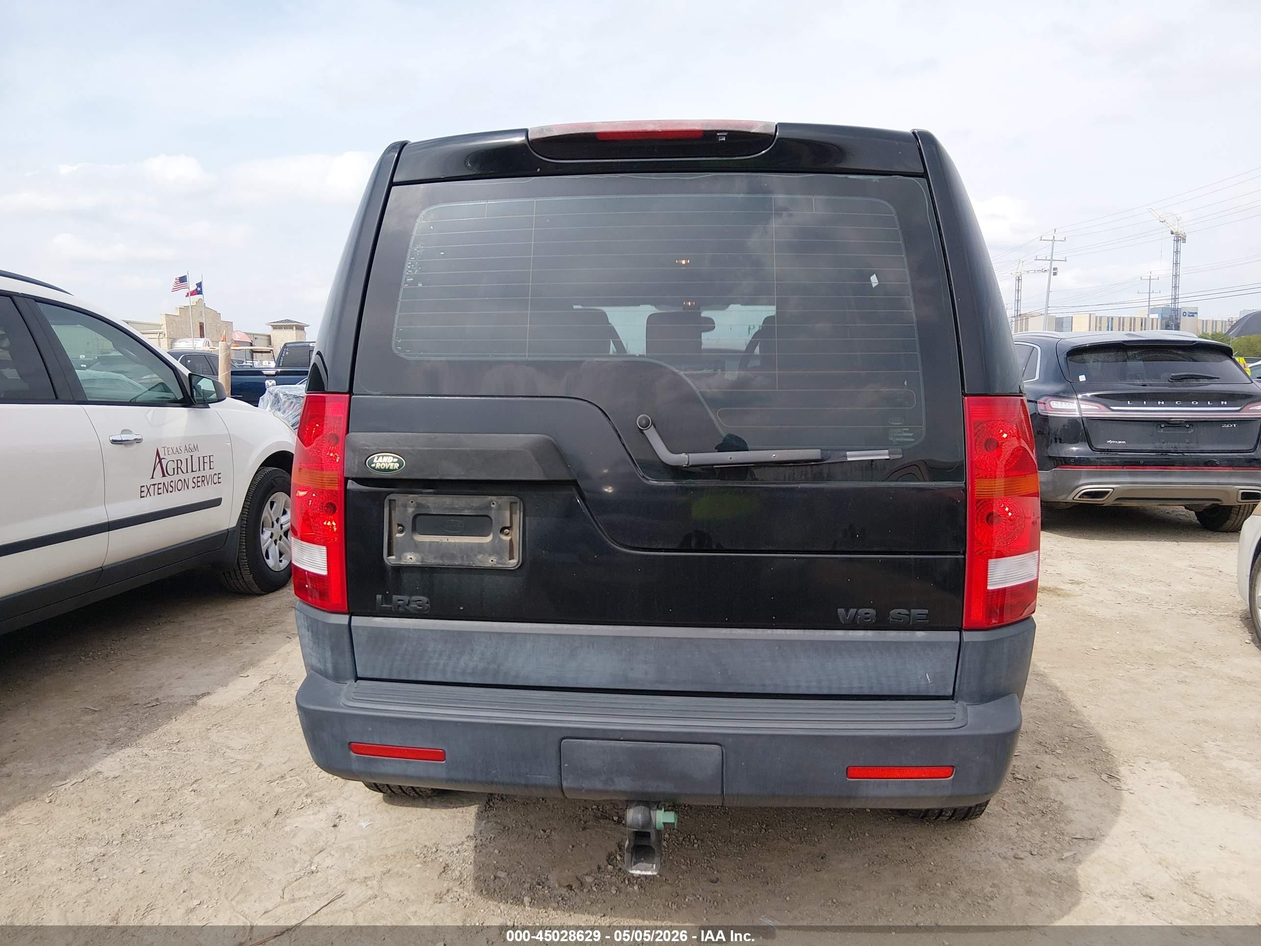 2005 Land Rover Lr3 Se Black vin: SALAD25495A337289