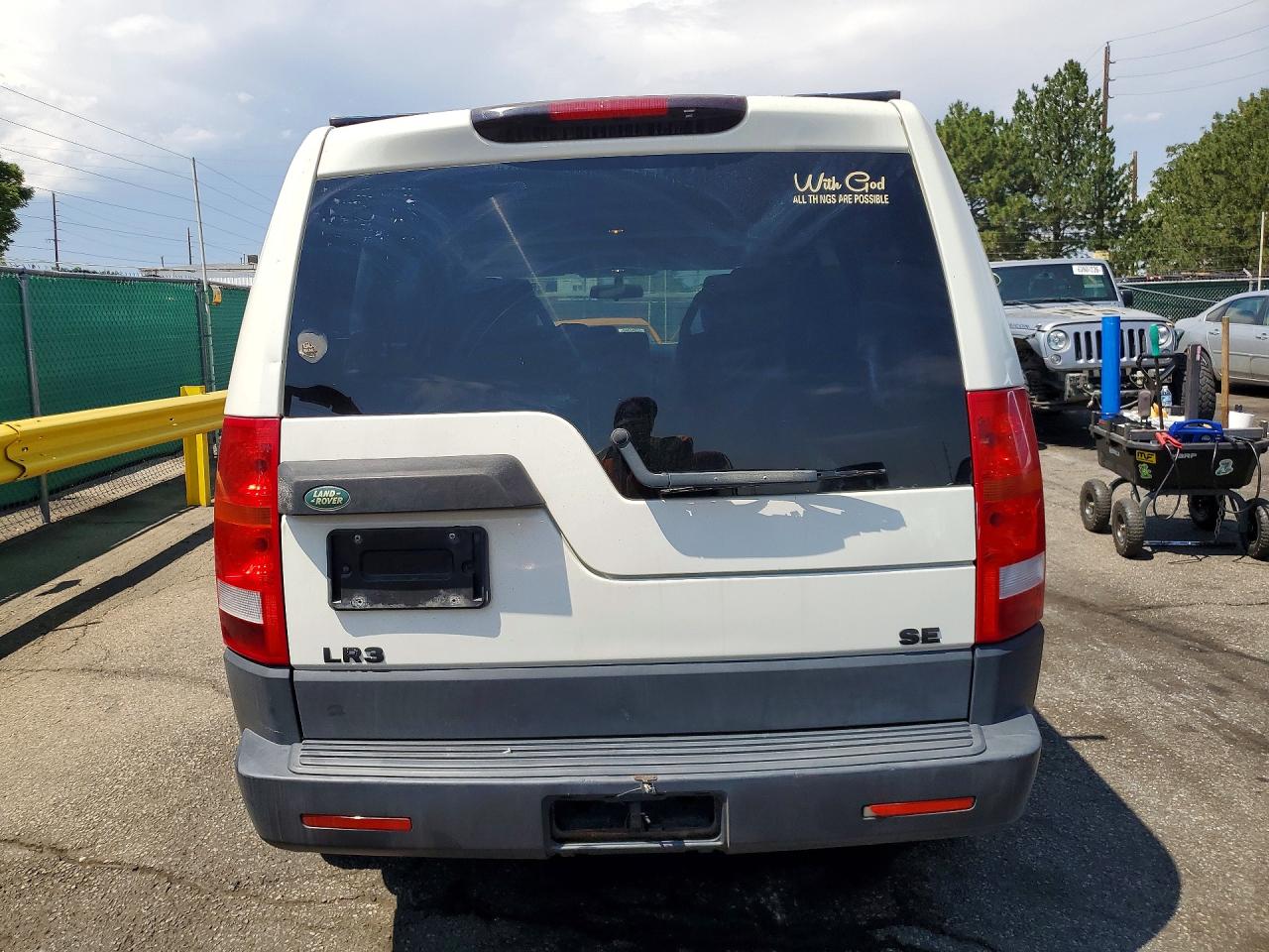 2006 Land Rover Lr3 White vin: SALAE244X6A355638