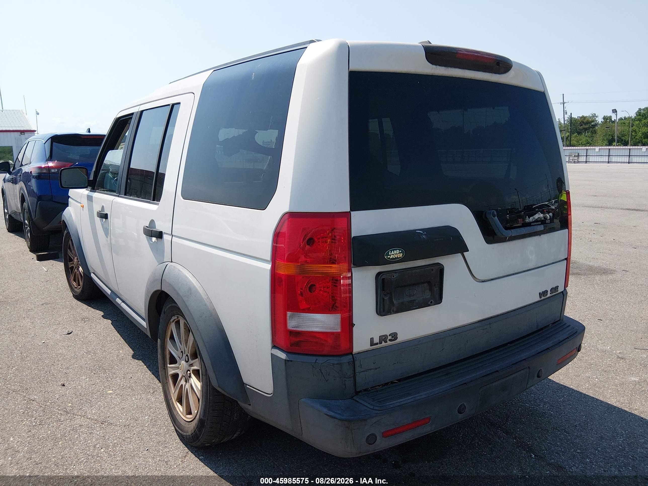 2008 Land Rover Lr3 V8 Se White vin: SALAE25448A465666