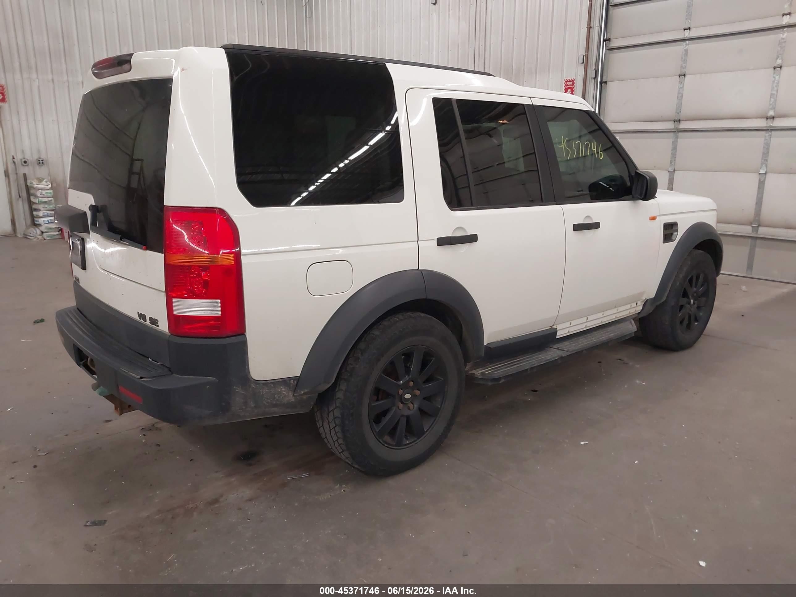 2005 Land Rover Lr3 Se White vin: SALAE25455A314458