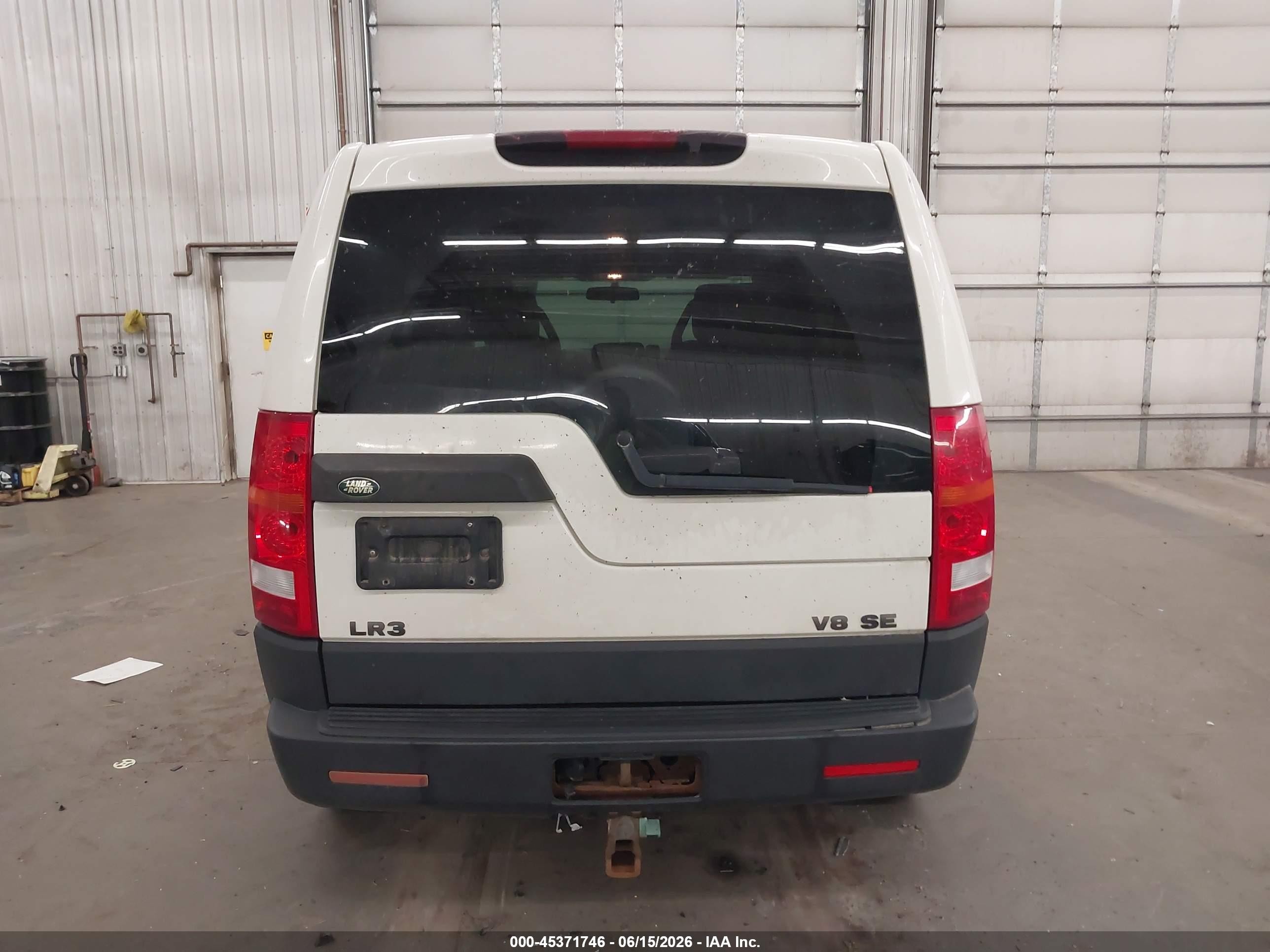 2005 Land Rover Lr3 Se White vin: SALAE25455A314458