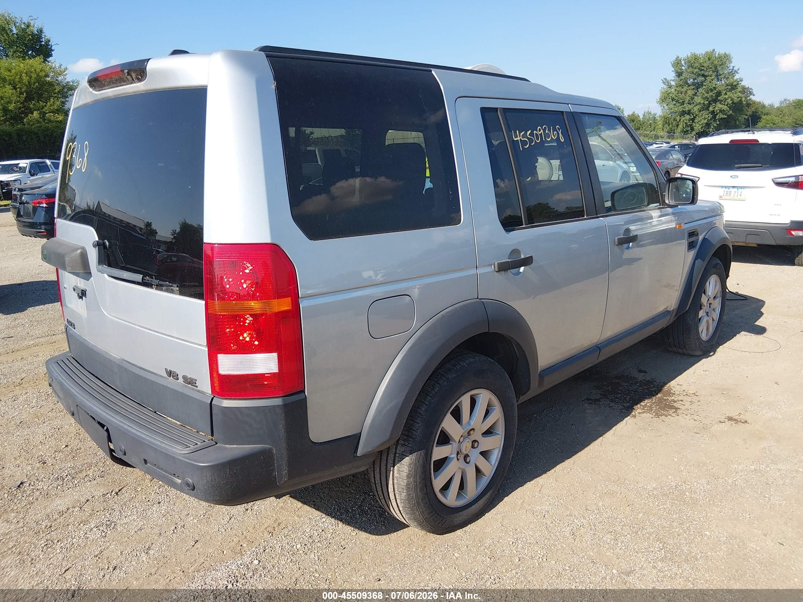 2006 Land Rover Lr3 V8 Se Silver vin: SALAE25486A374252