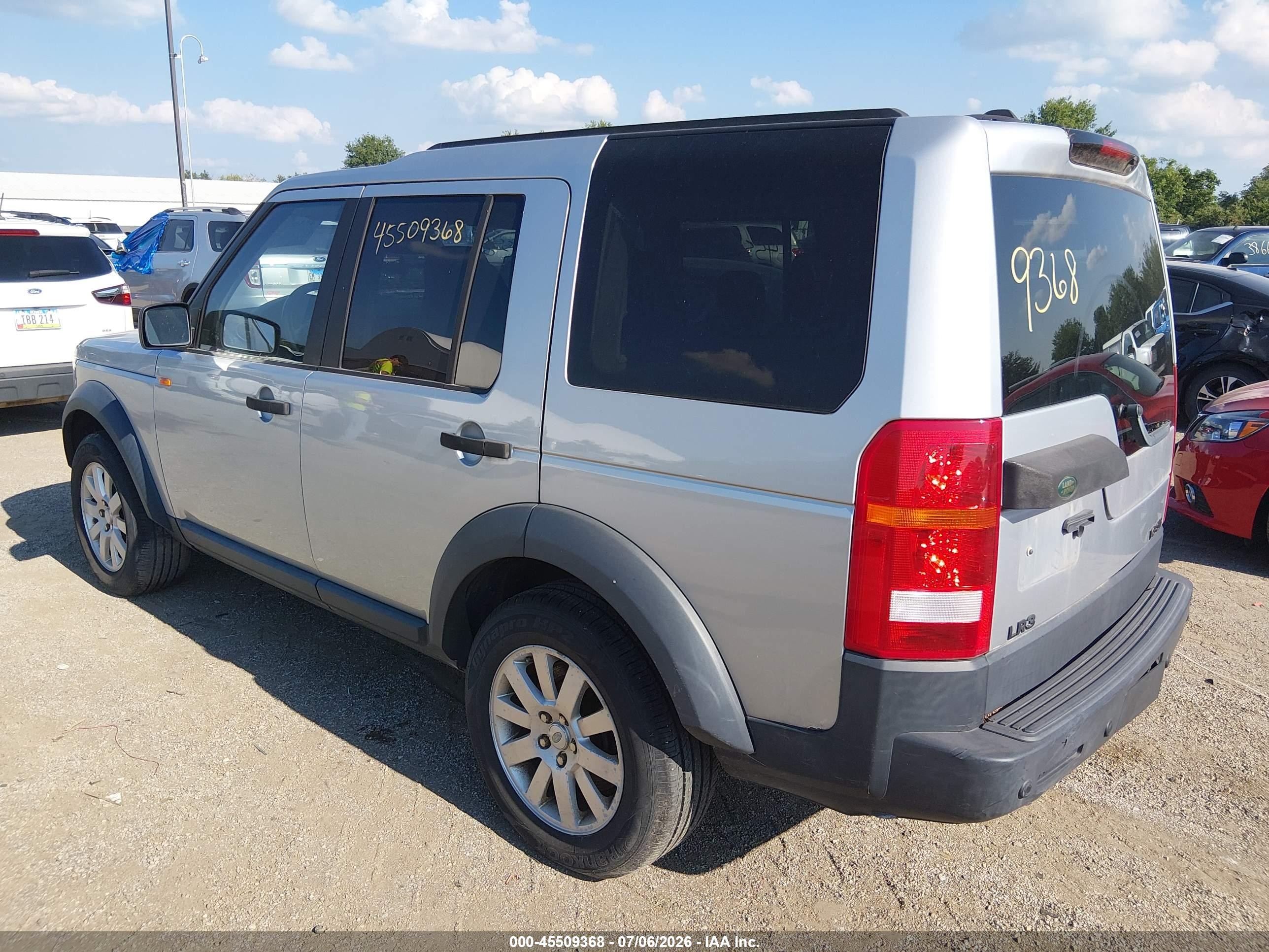 2006 Land Rover Lr3 V8 Se Silver vin: SALAE25486A374252