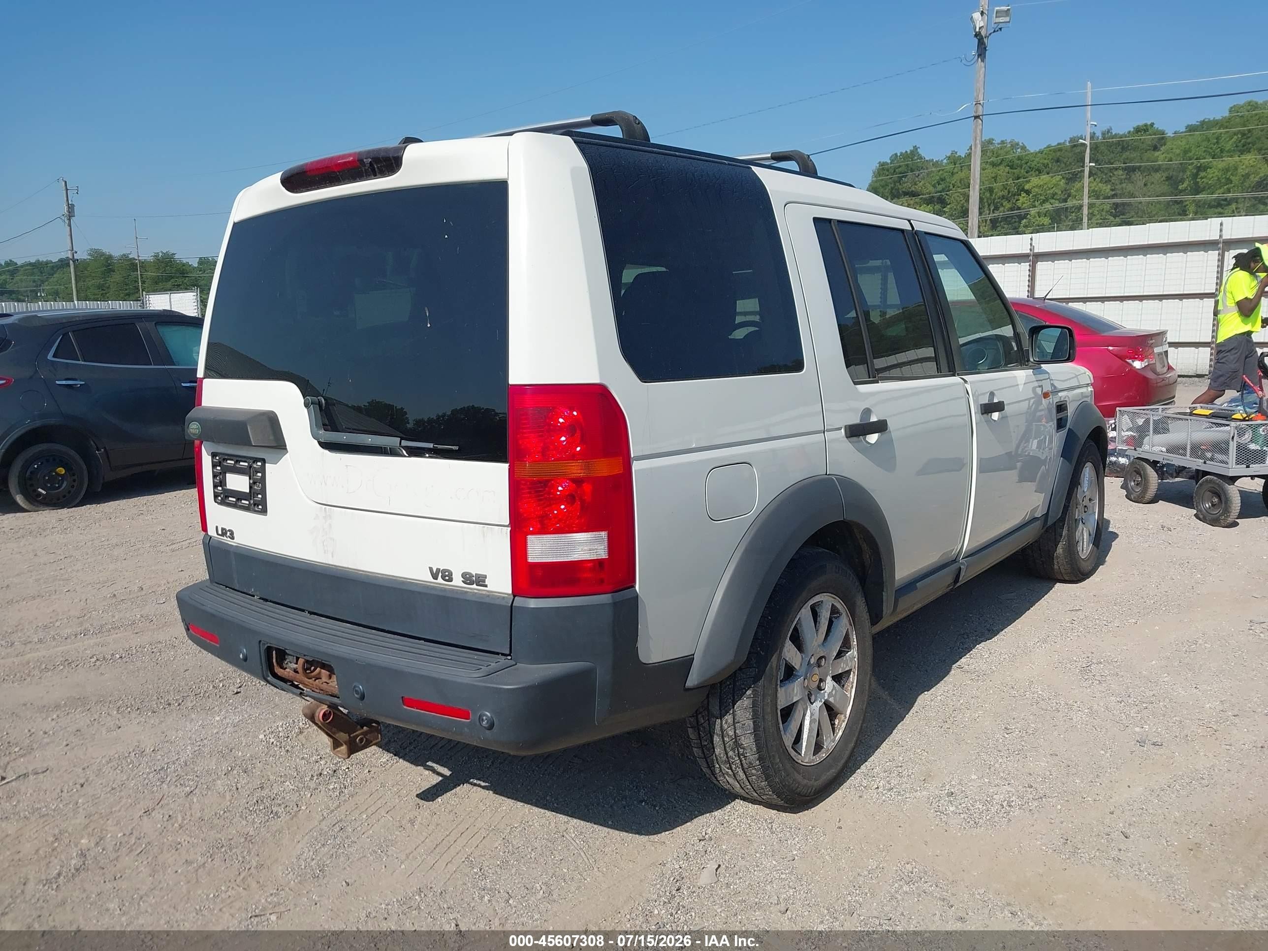 2006 Land Rover Lr3 V8 Se White vin: SALAE254X6A383082
