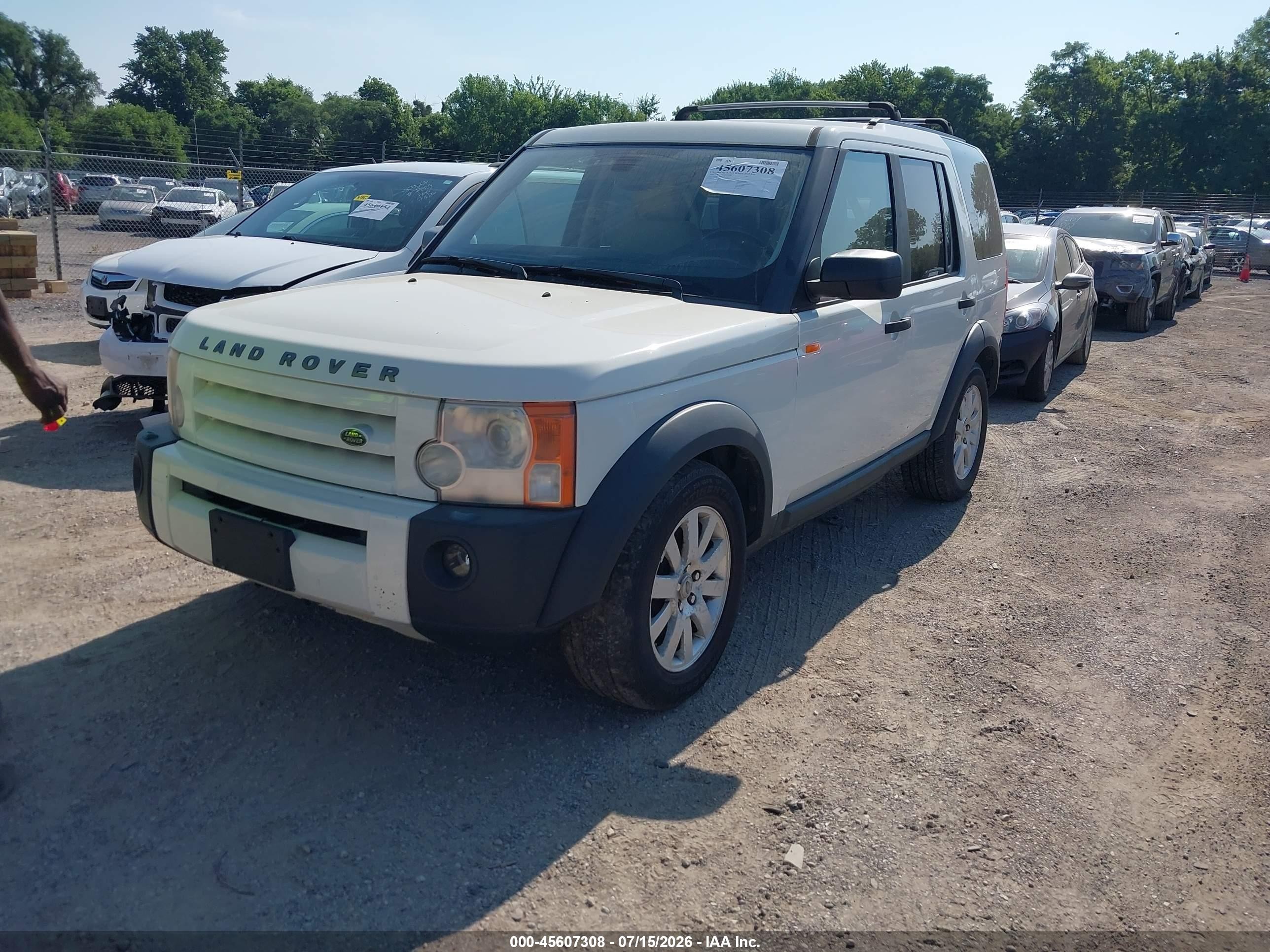 2006 Land Rover Lr3 V8 Se White vin: SALAE254X6A383082