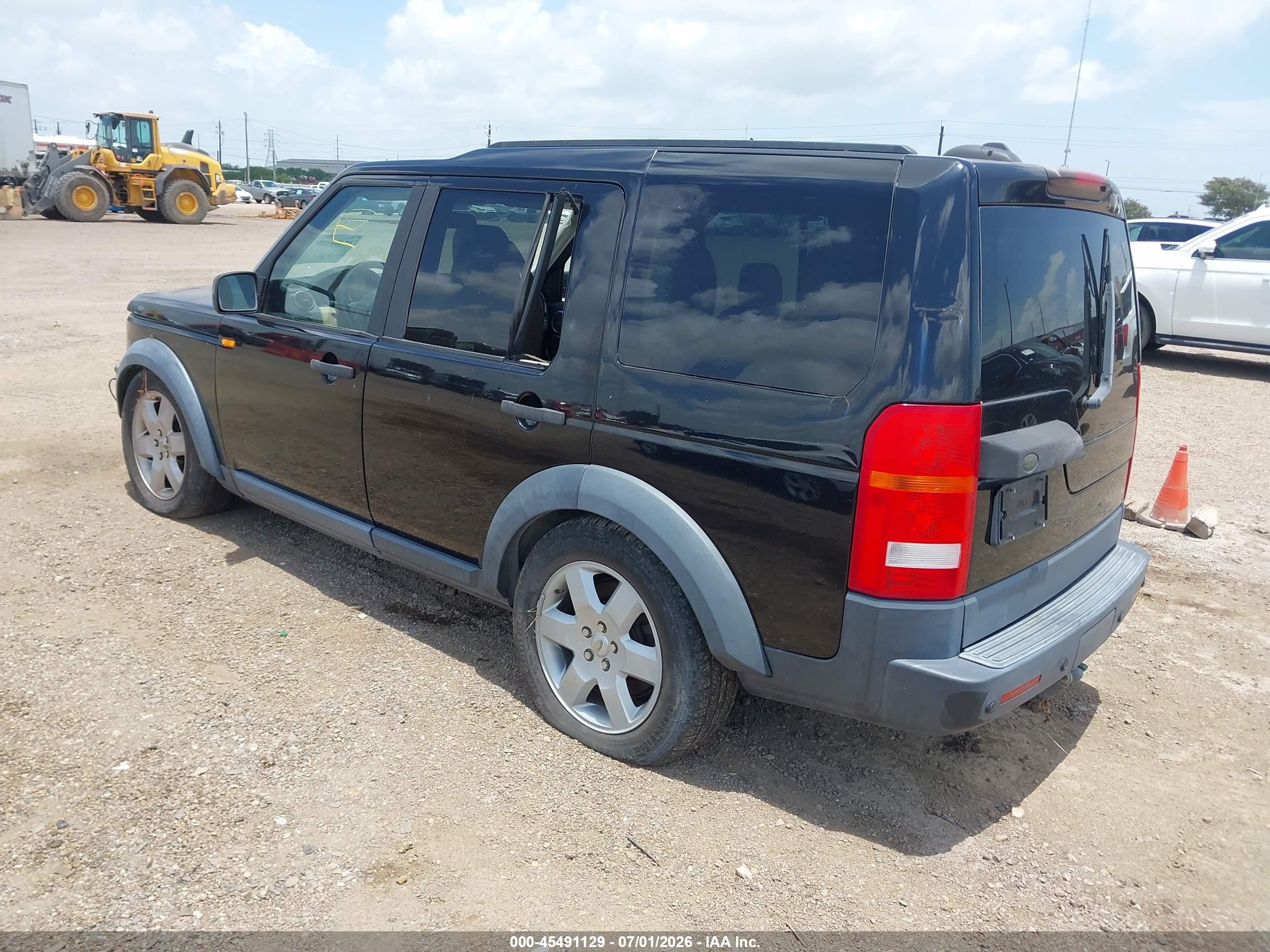 2007 Land Rover Lr3 V8 Hse Black vin: SALAG25407A420071