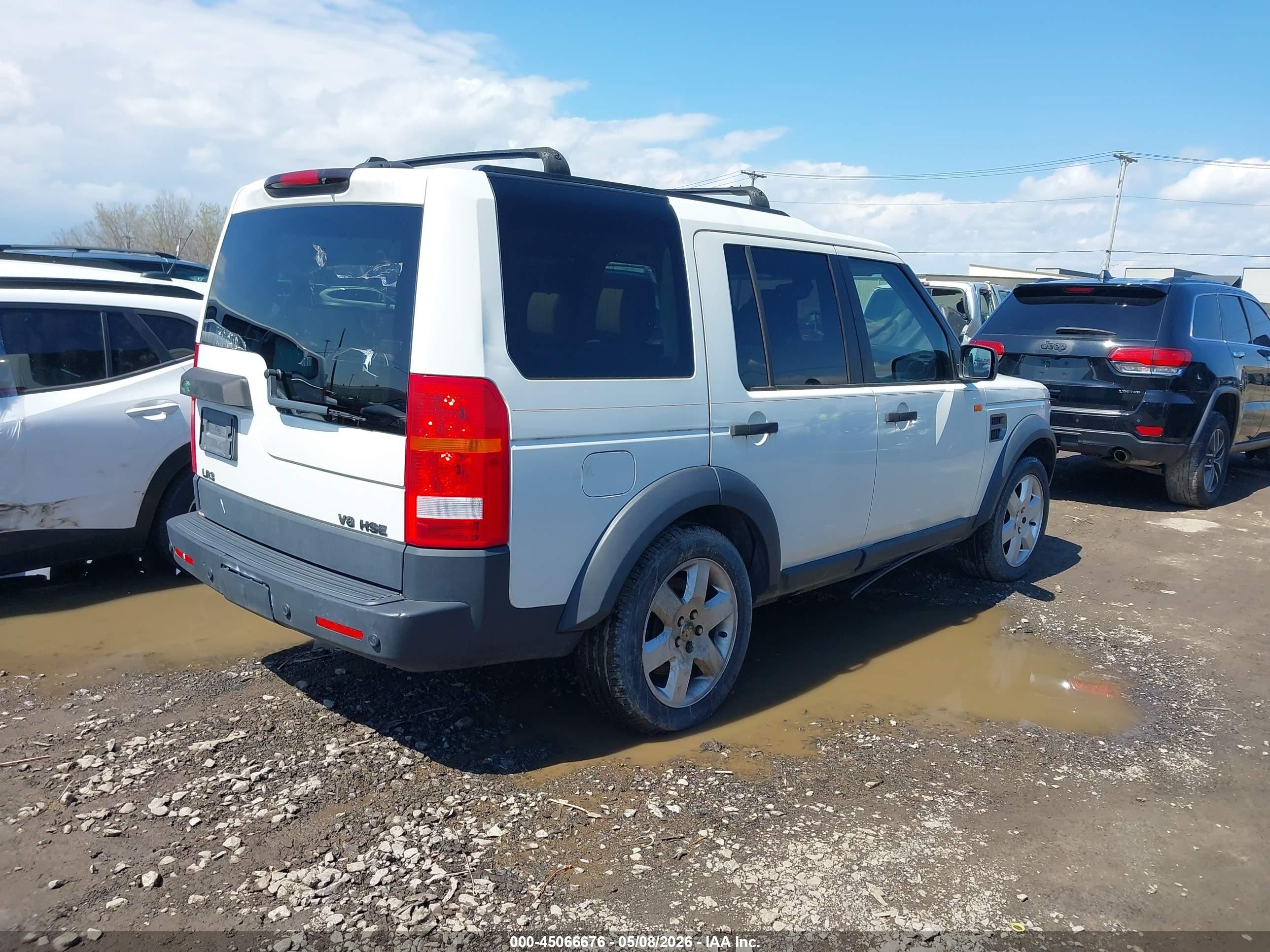 2006 Land Rover Lr3 V8 Hse White vin: SALAG25416A354855
