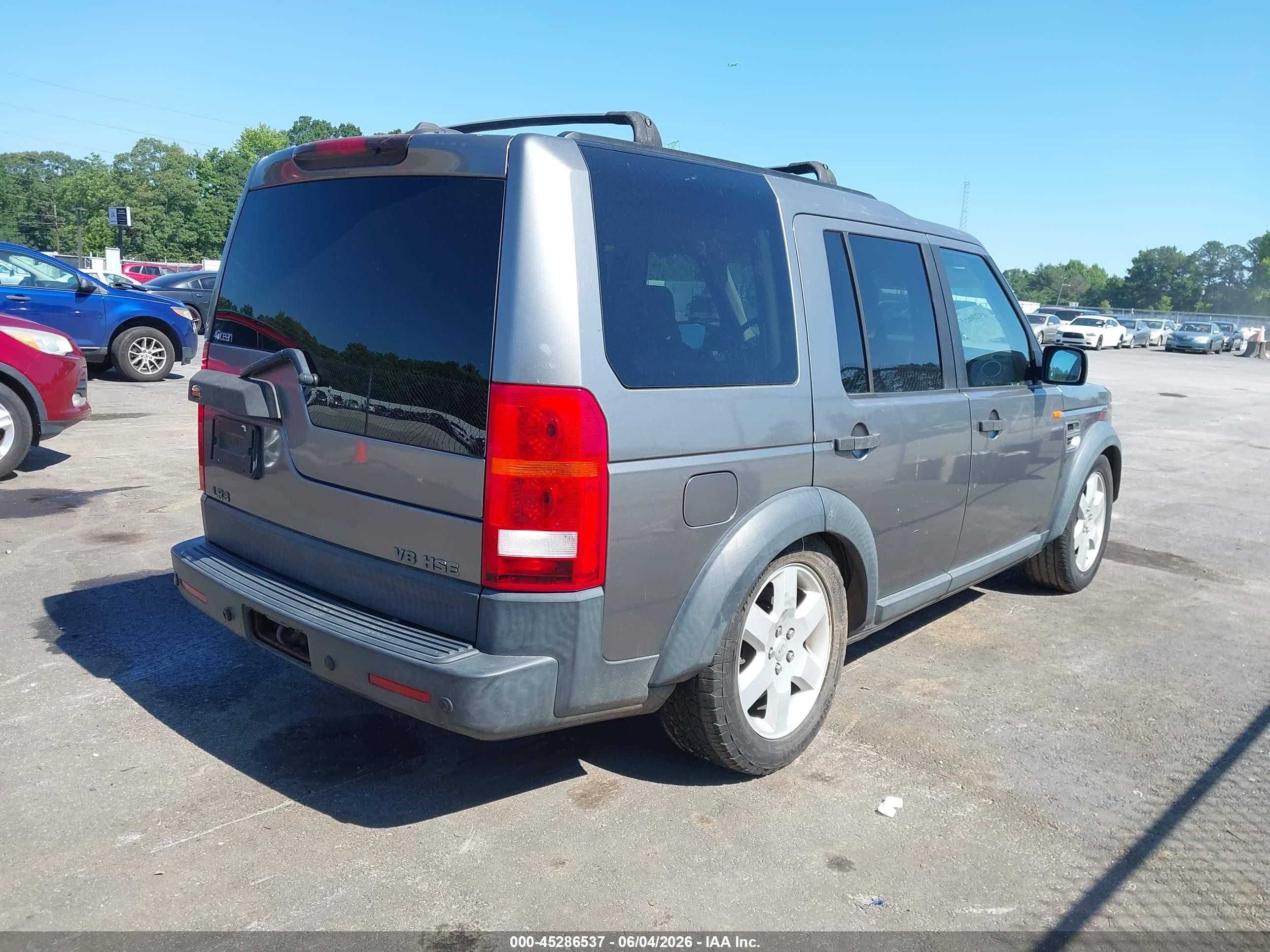 2008 Land Rover Lr3 V8 Hse Gray vin: SALAG25448A448330
