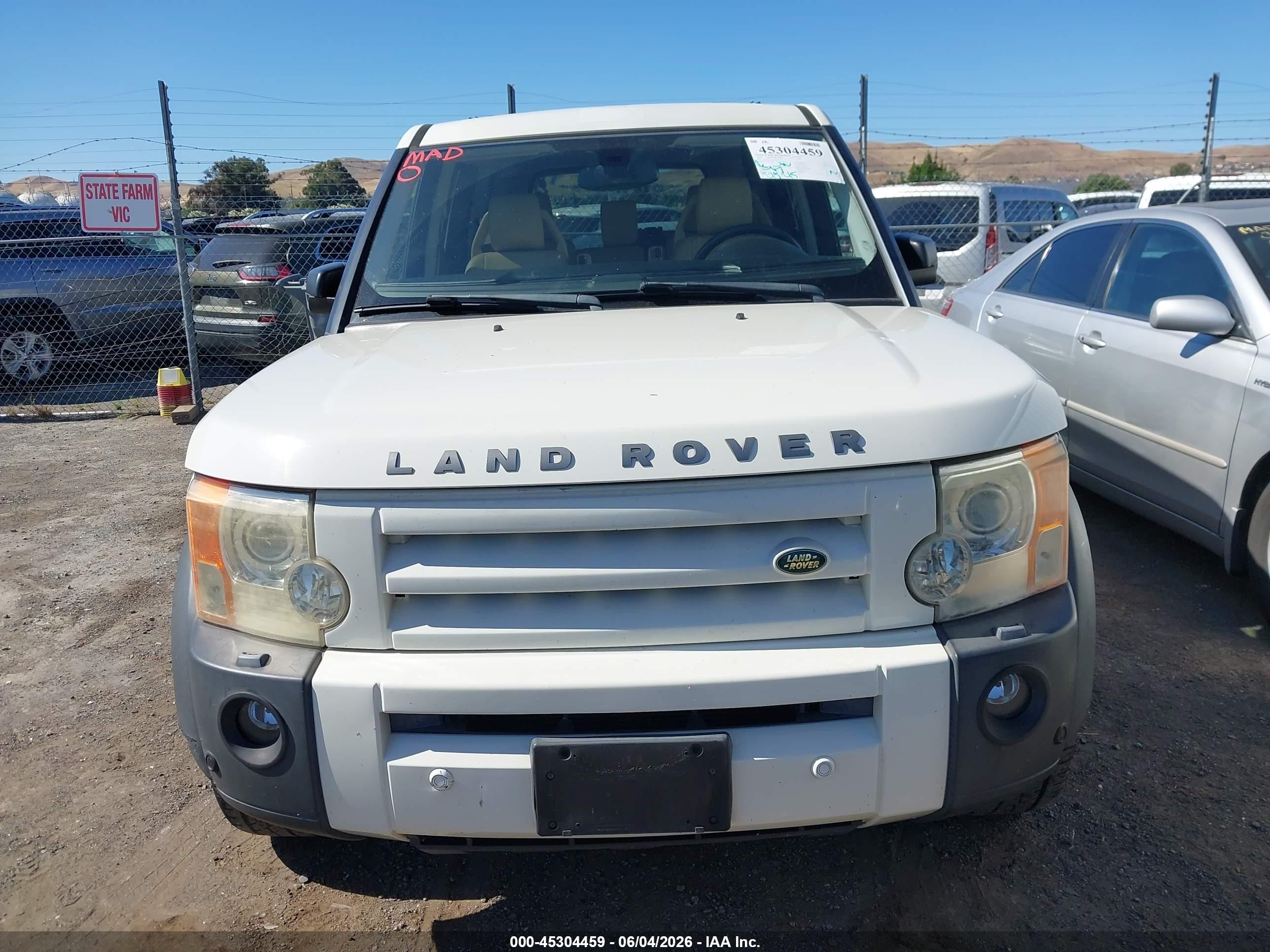 2006 Land Rover Lr3 V8 Hse White vin: SALAG25456A385249