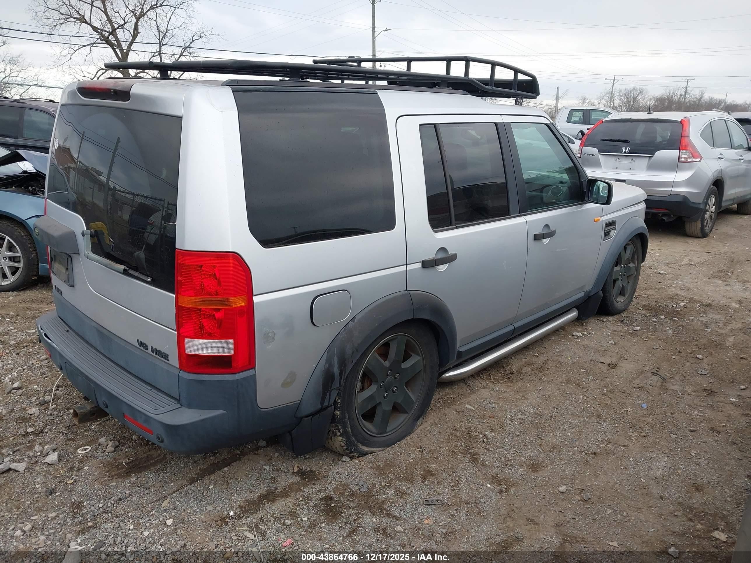 2005 Land Rover Lr3 Hse Silver vin: SALAG254X5A340435