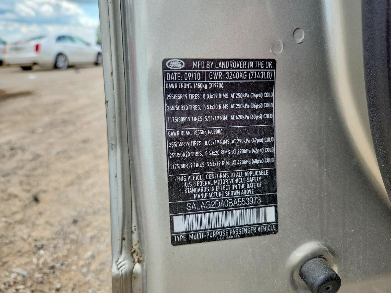 2011 Land Rover Lr4 Hse Золотой vin: SALAG2D40BA553973