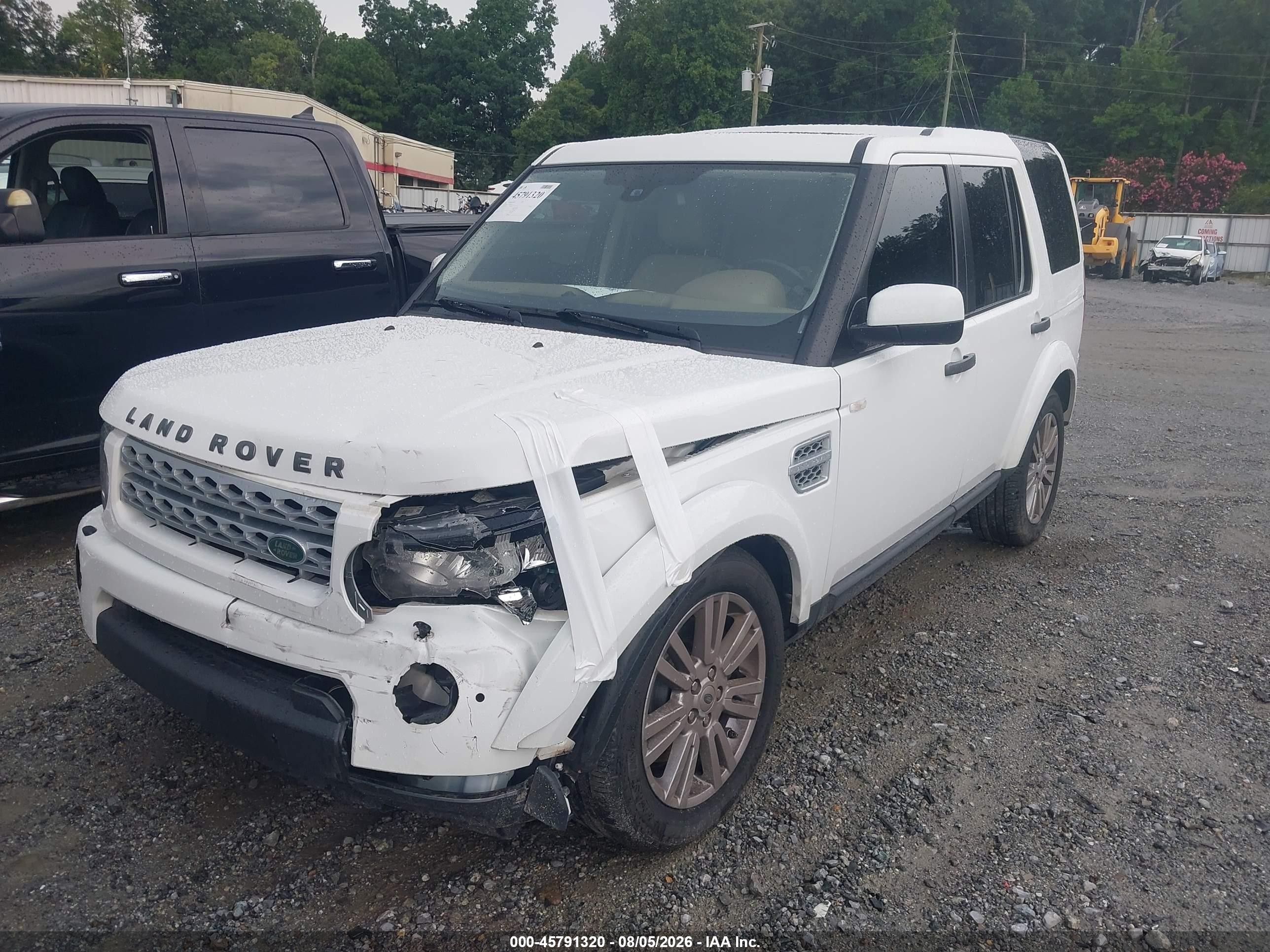 2012 Land Rover Lr4   White vin: SALAG2D42CA646348
