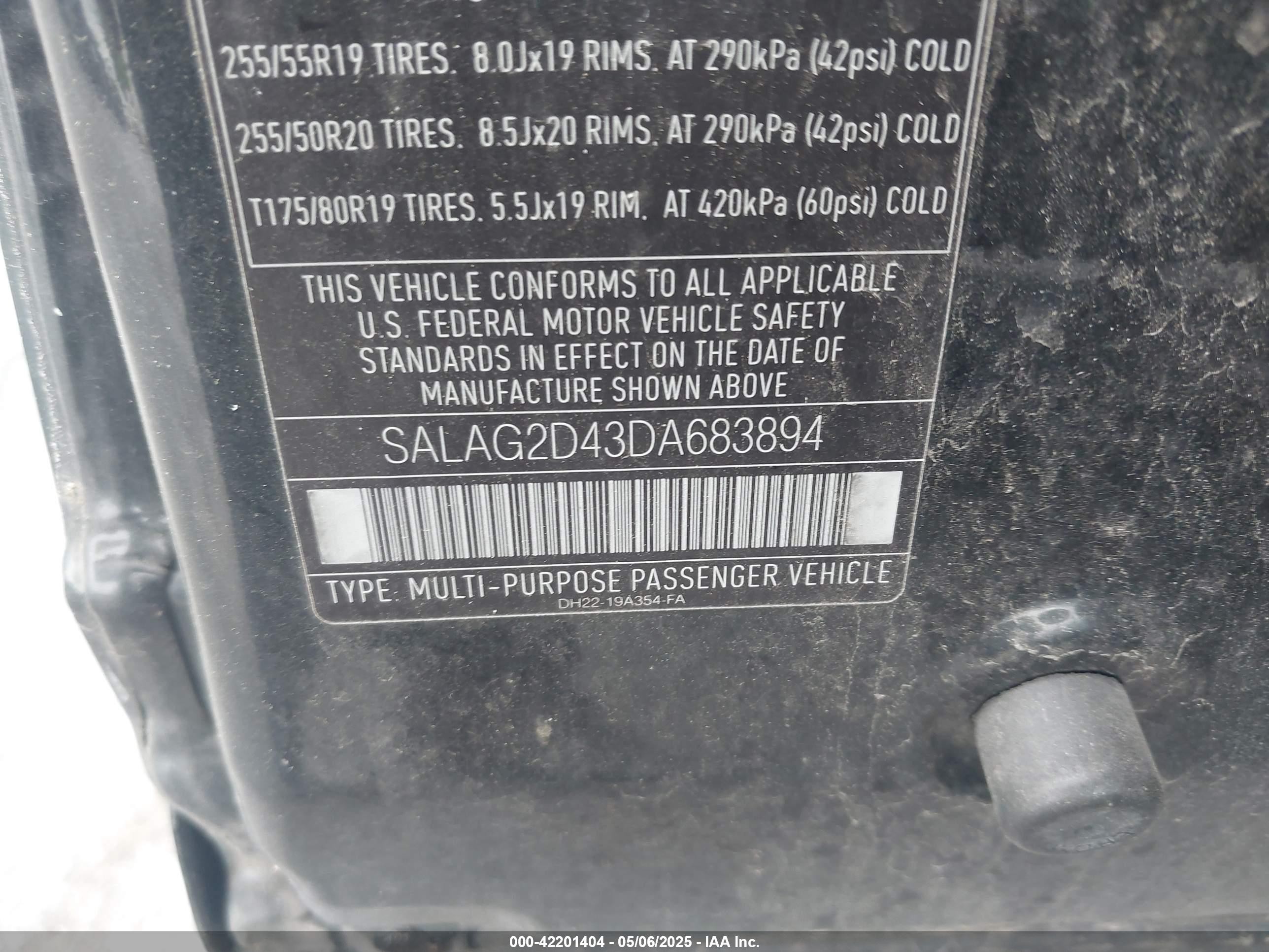 2013 Land Rover Lr4   Black vin: SALAG2D43DA683894