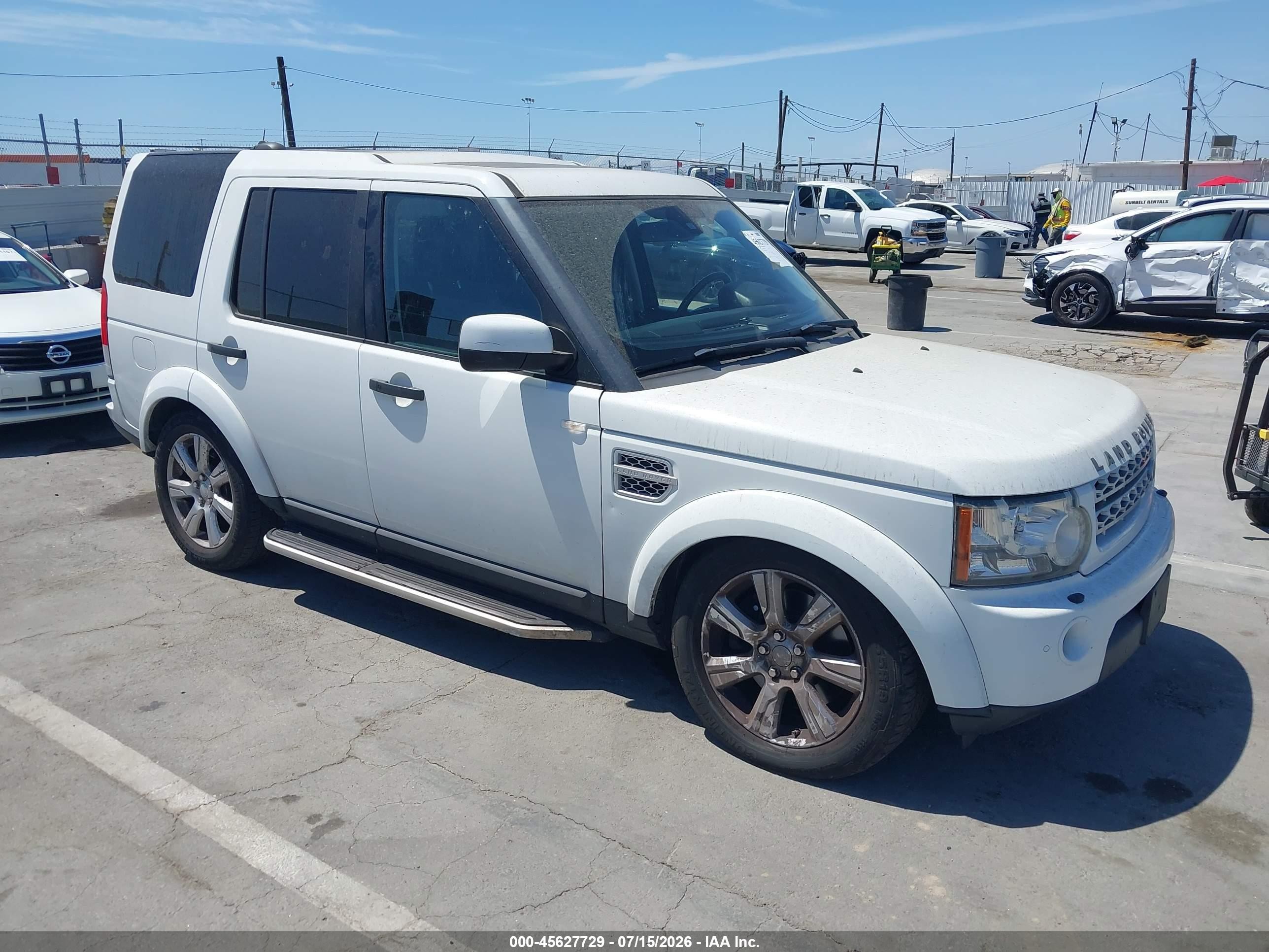 2013 Land Rover Lr4   White vin: SALAG2D43DA695284