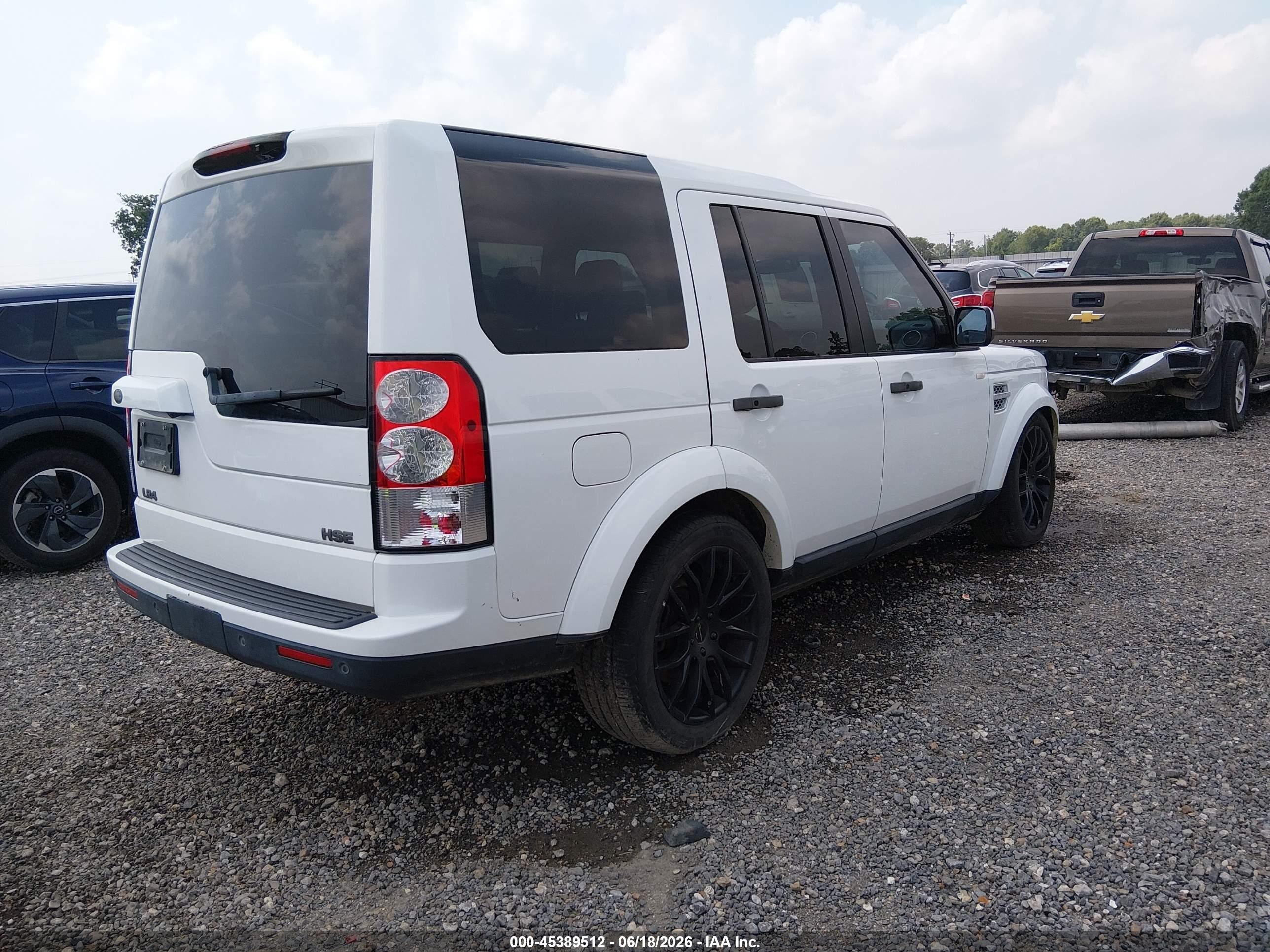 2013 Land Rover Lr4   White vin: SALAG2D44DA667932