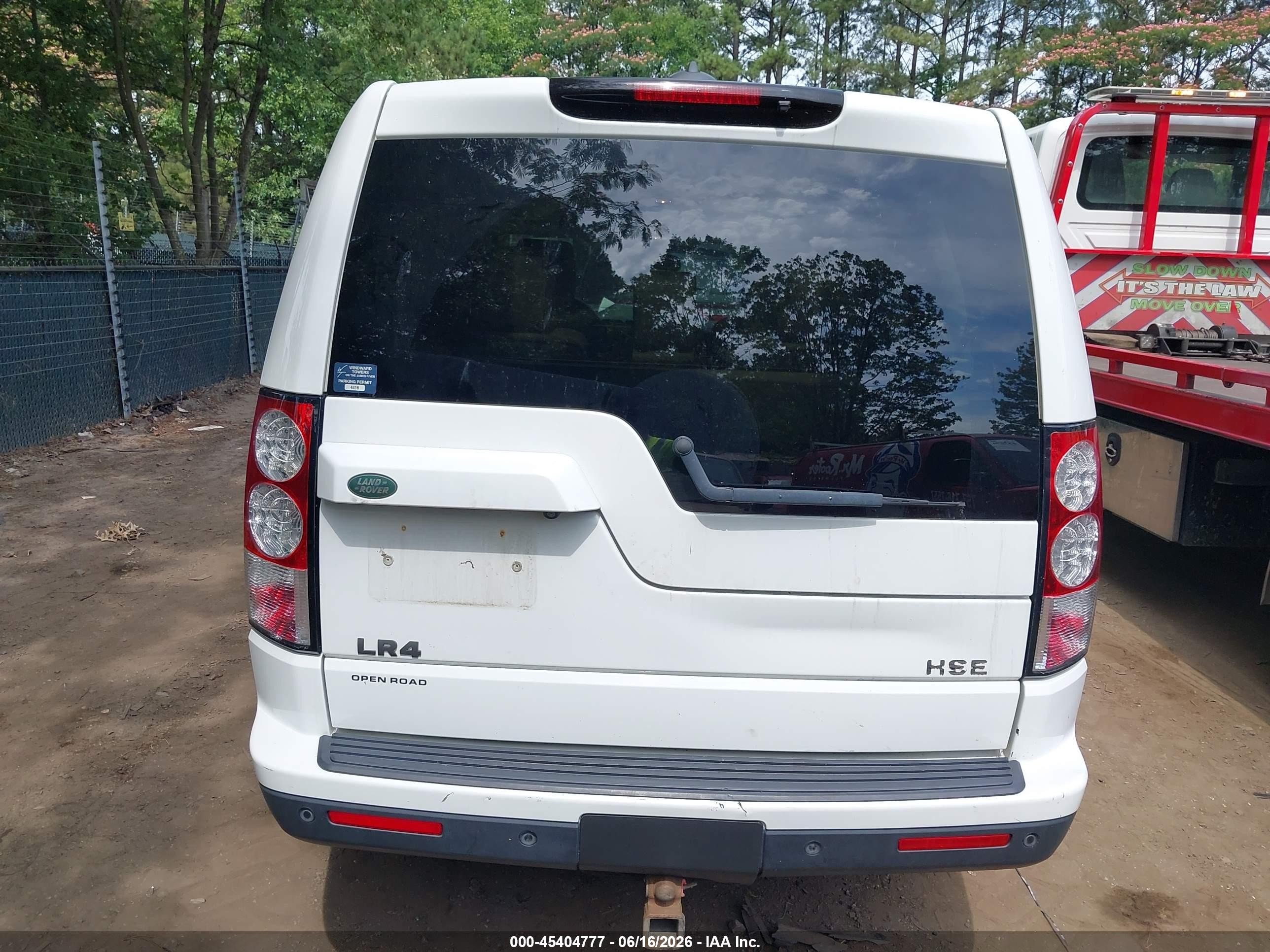 2013 Land Rover Lr4   White vin: SALAG2D45DA674999