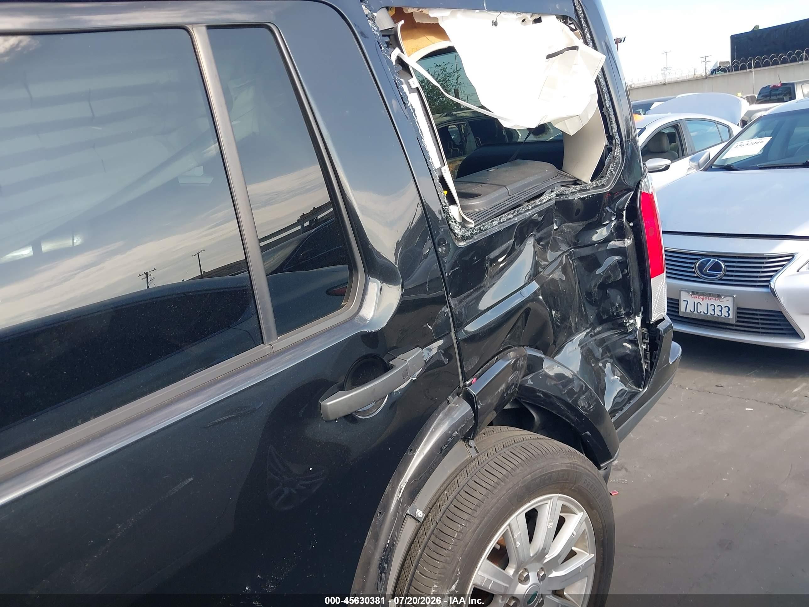 2013 Land Rover Lr4   Черный vin: SALAG2D46DA673294