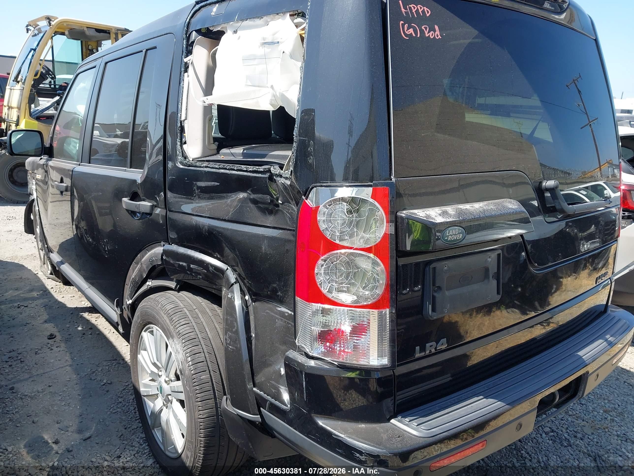 2013 Land Rover Lr4   Черный vin: SALAG2D46DA673294