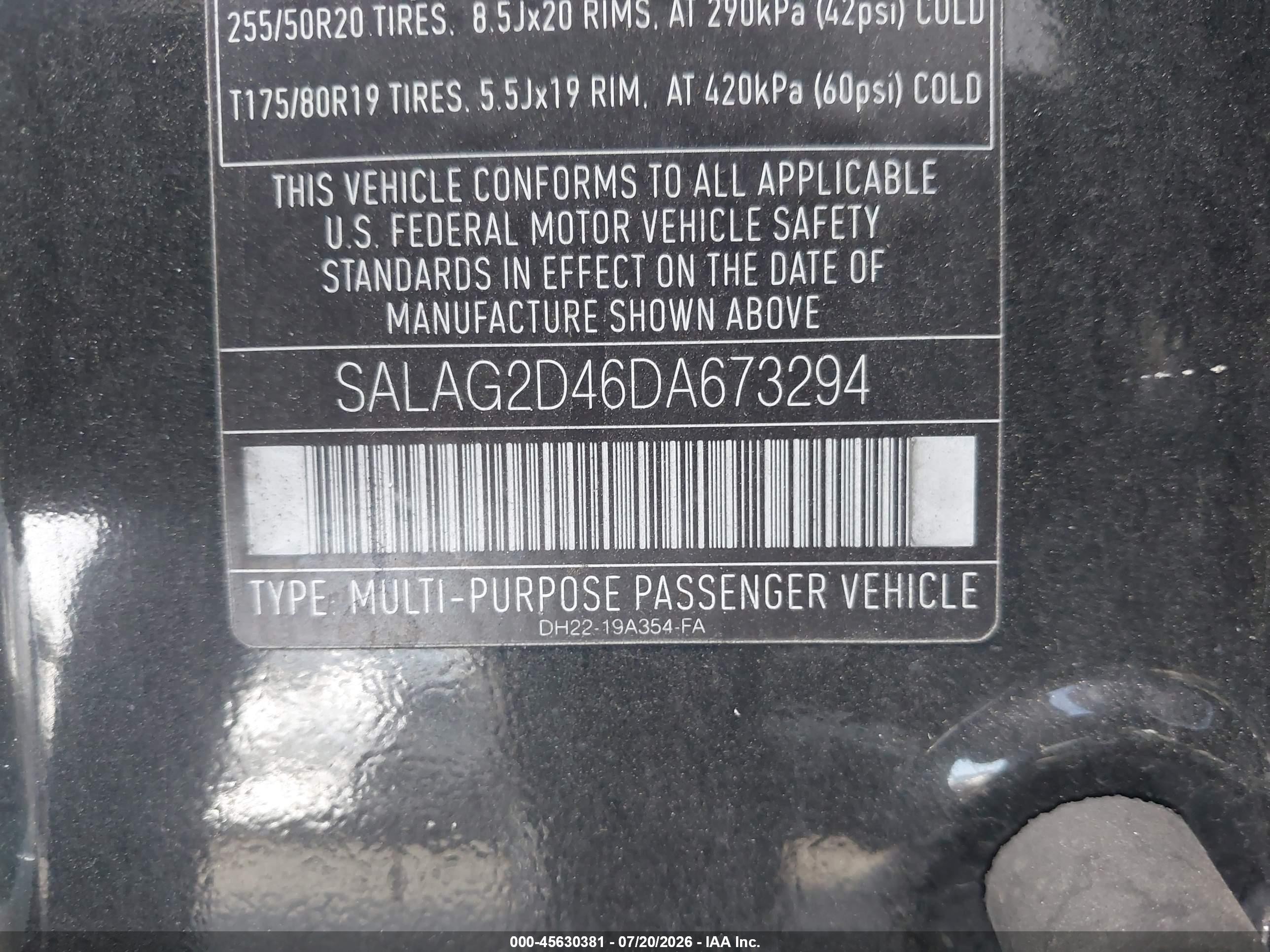 2013 Land Rover Lr4   Черный vin: SALAG2D46DA673294