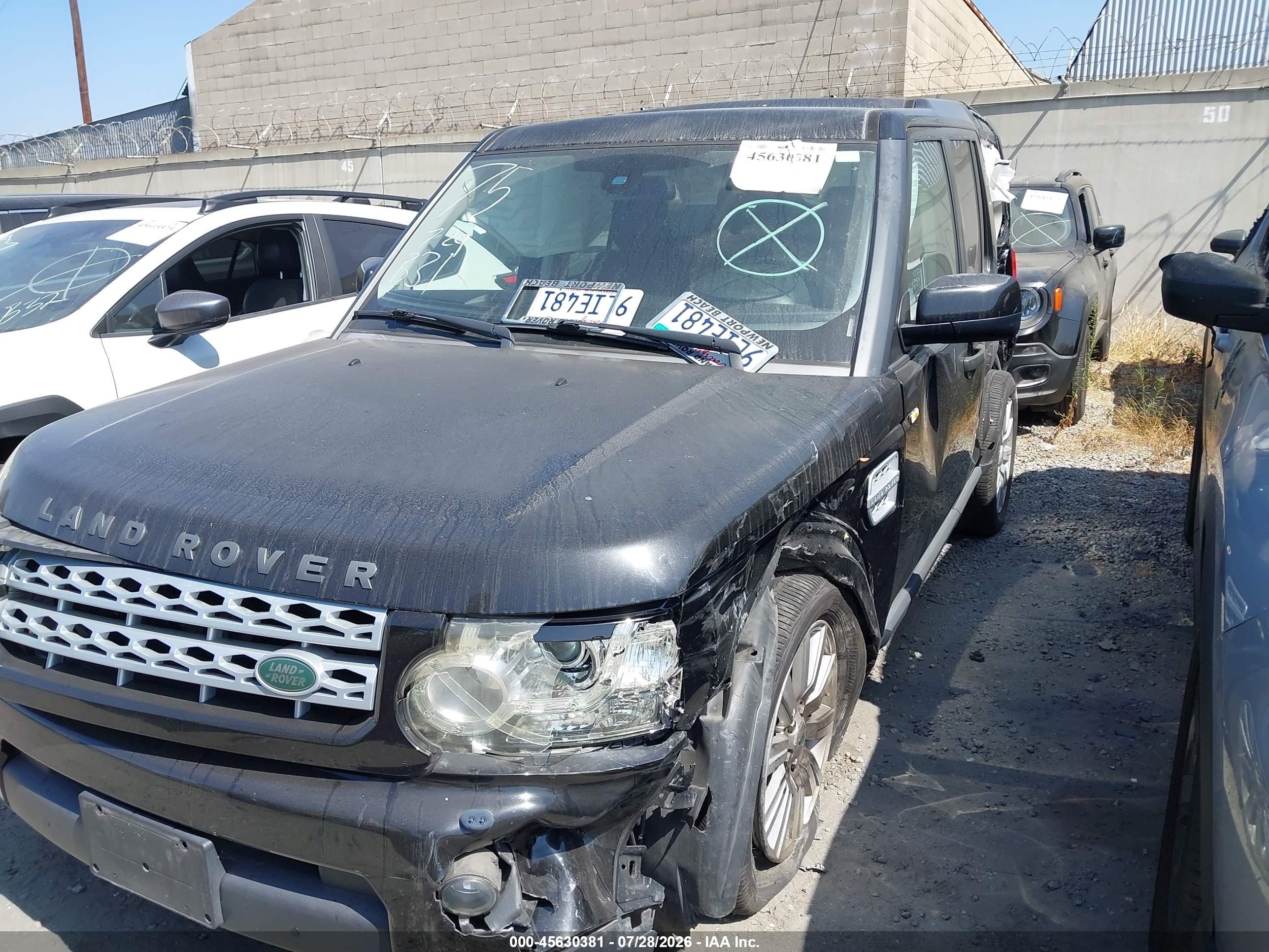 2013 Land Rover Lr4   Черный vin: SALAG2D46DA673294