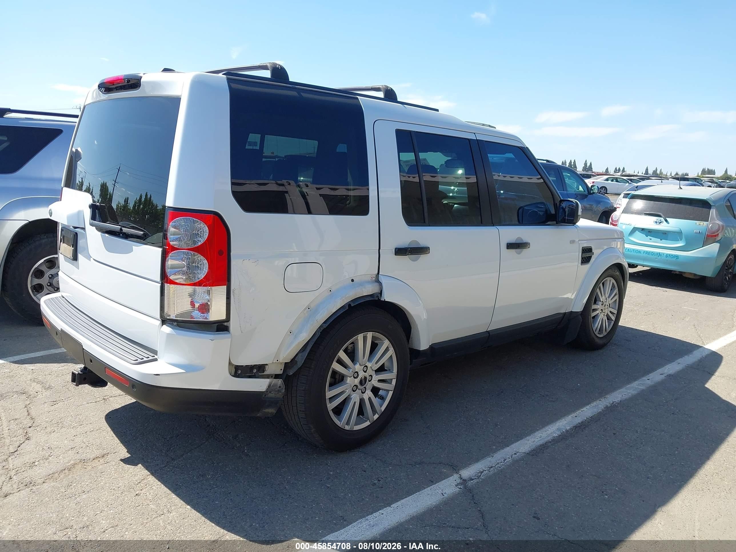 2012 Land Rover Lr4 White vin: SALAG2D4XCA629801