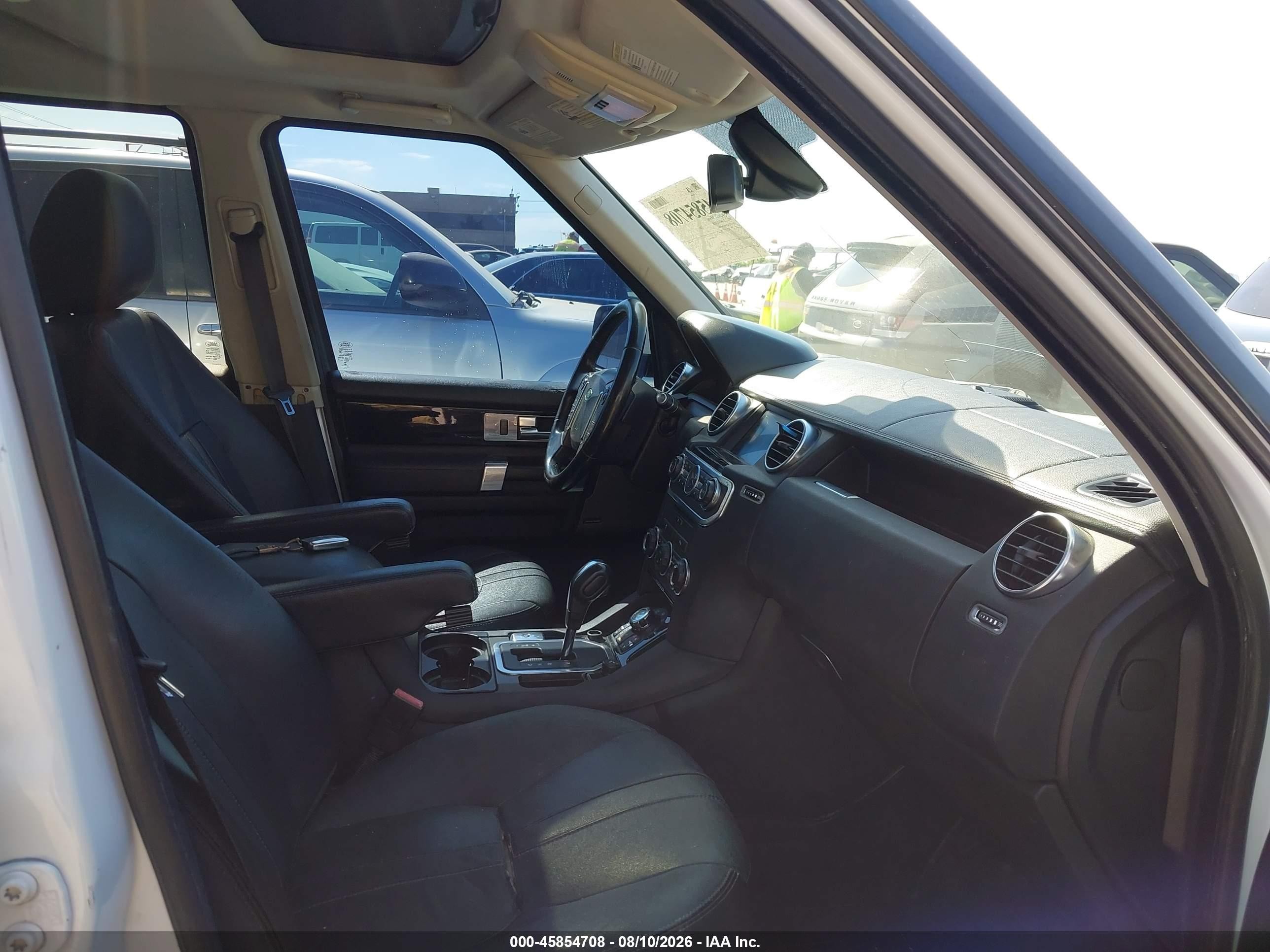 2012 Land Rover Lr4 White vin: SALAG2D4XCA629801