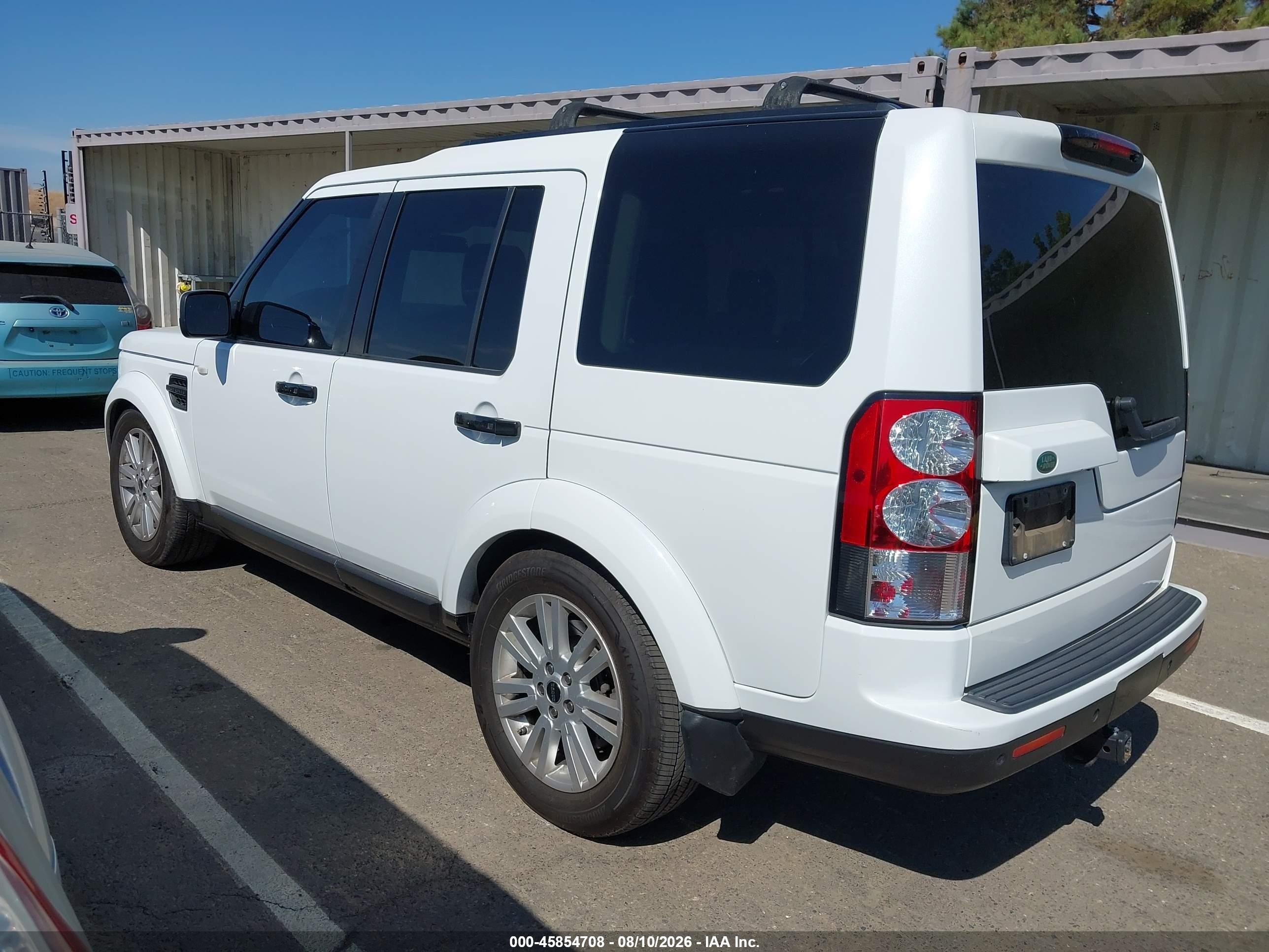 2012 Land Rover Lr4 White vin: SALAG2D4XCA629801