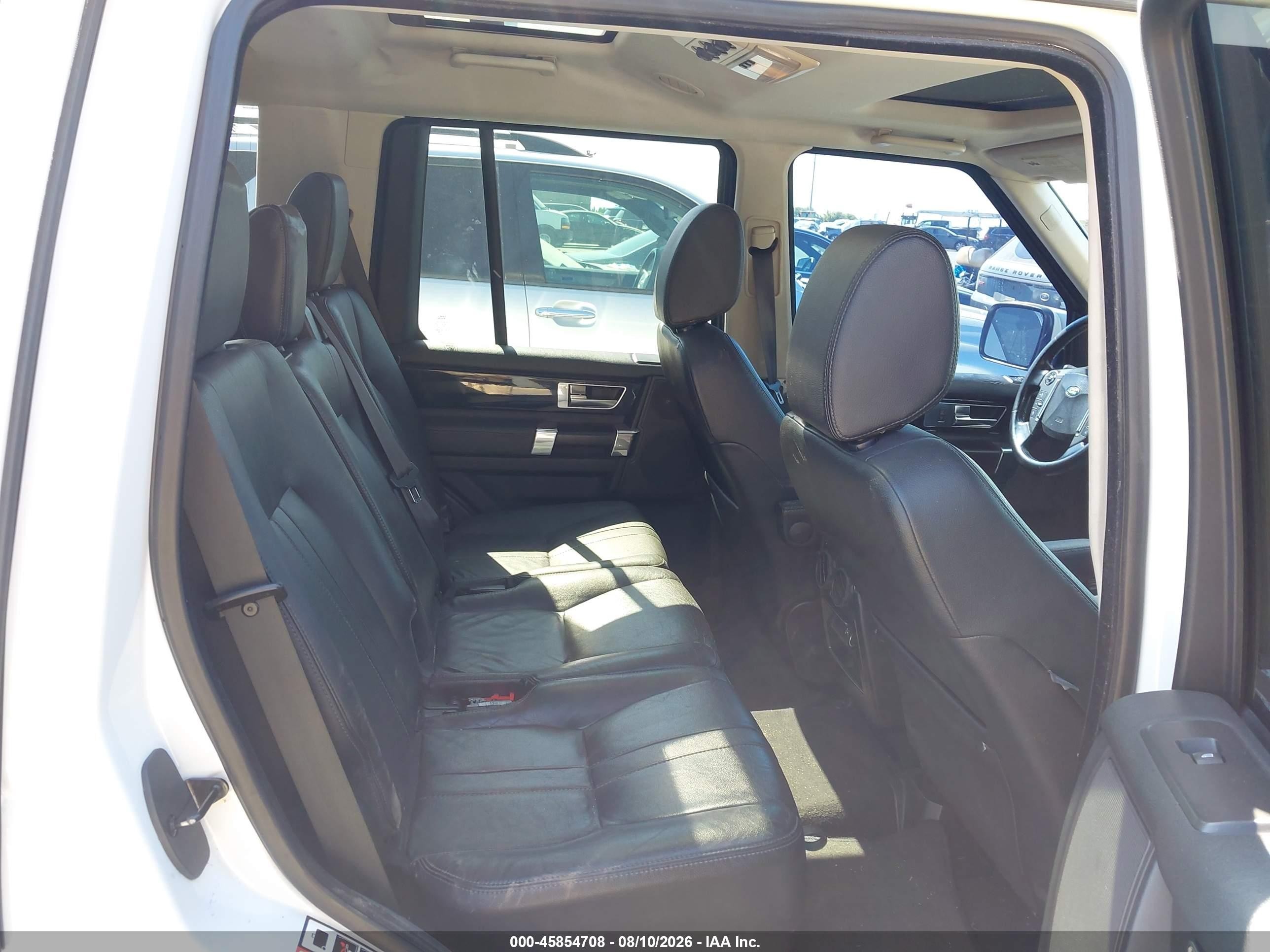 2012 Land Rover Lr4 White vin: SALAG2D4XCA629801