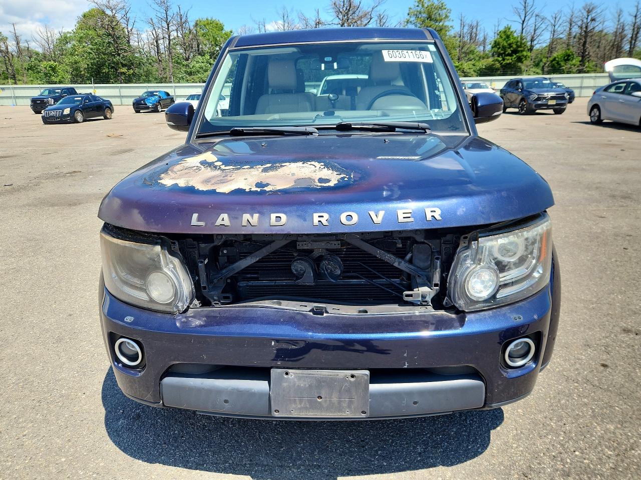 2015 Land Rover Lr4 Hse Blue vin: SALAG2V61FA749006