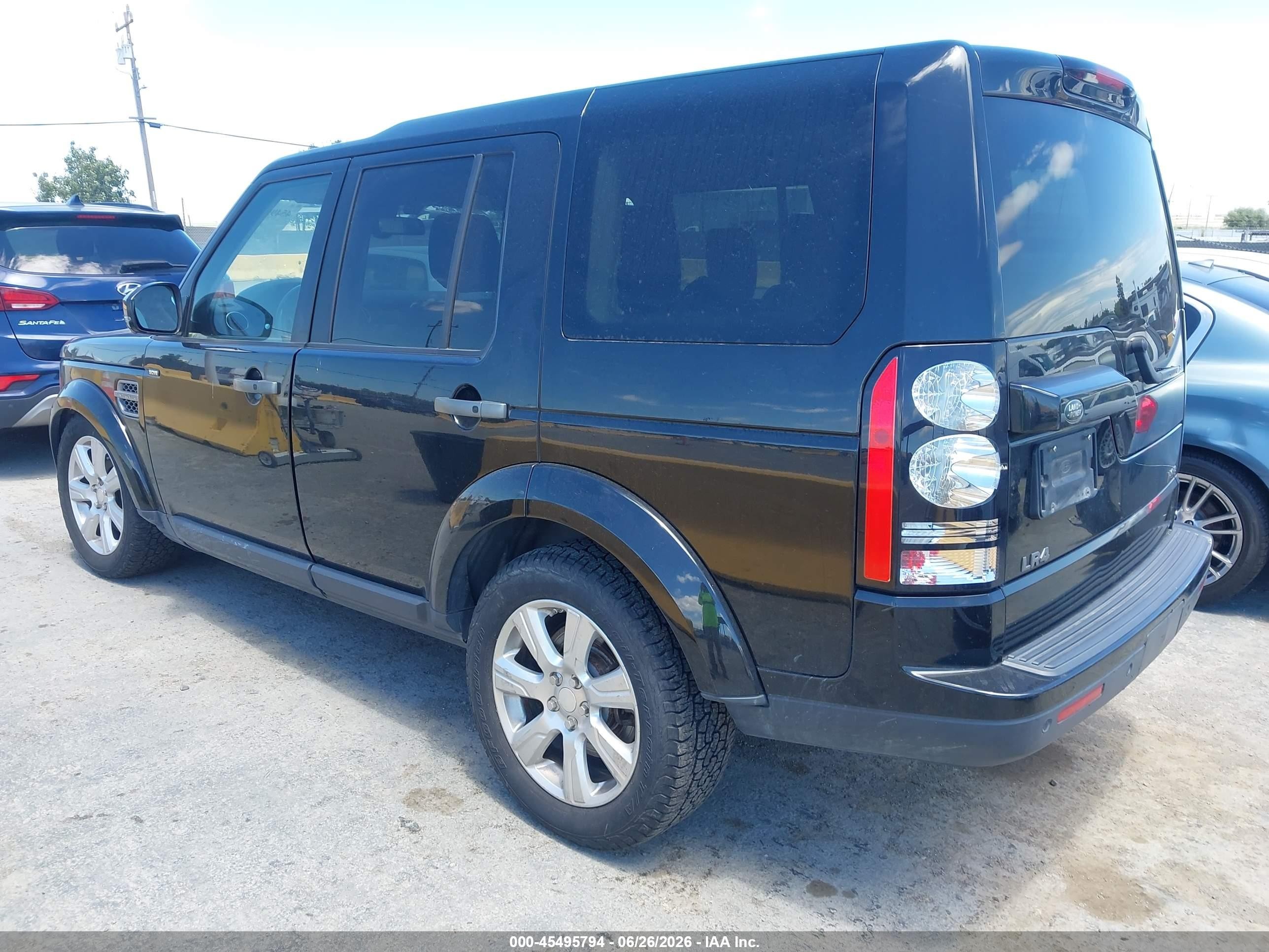 2014 Land Rover Lr4   Black vin: SALAG2V64EA701188
