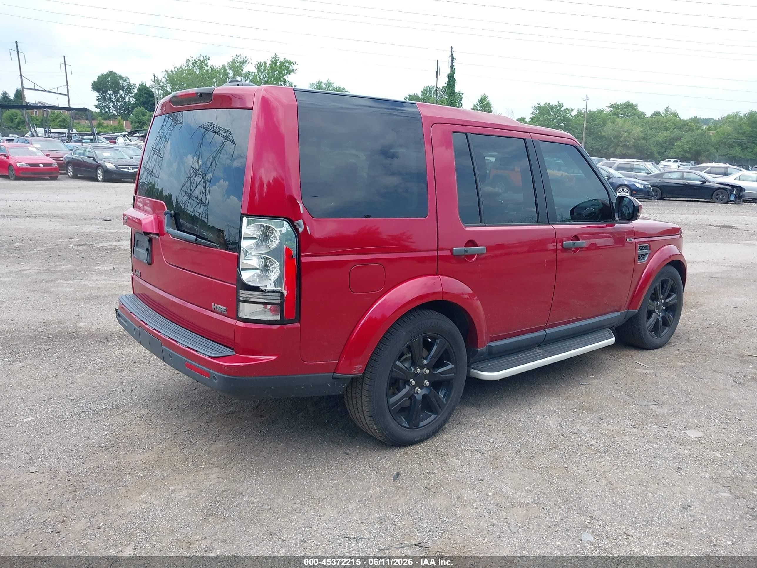 2015 Land Rover Lr4   Red vin: SALAG2V68FA750962