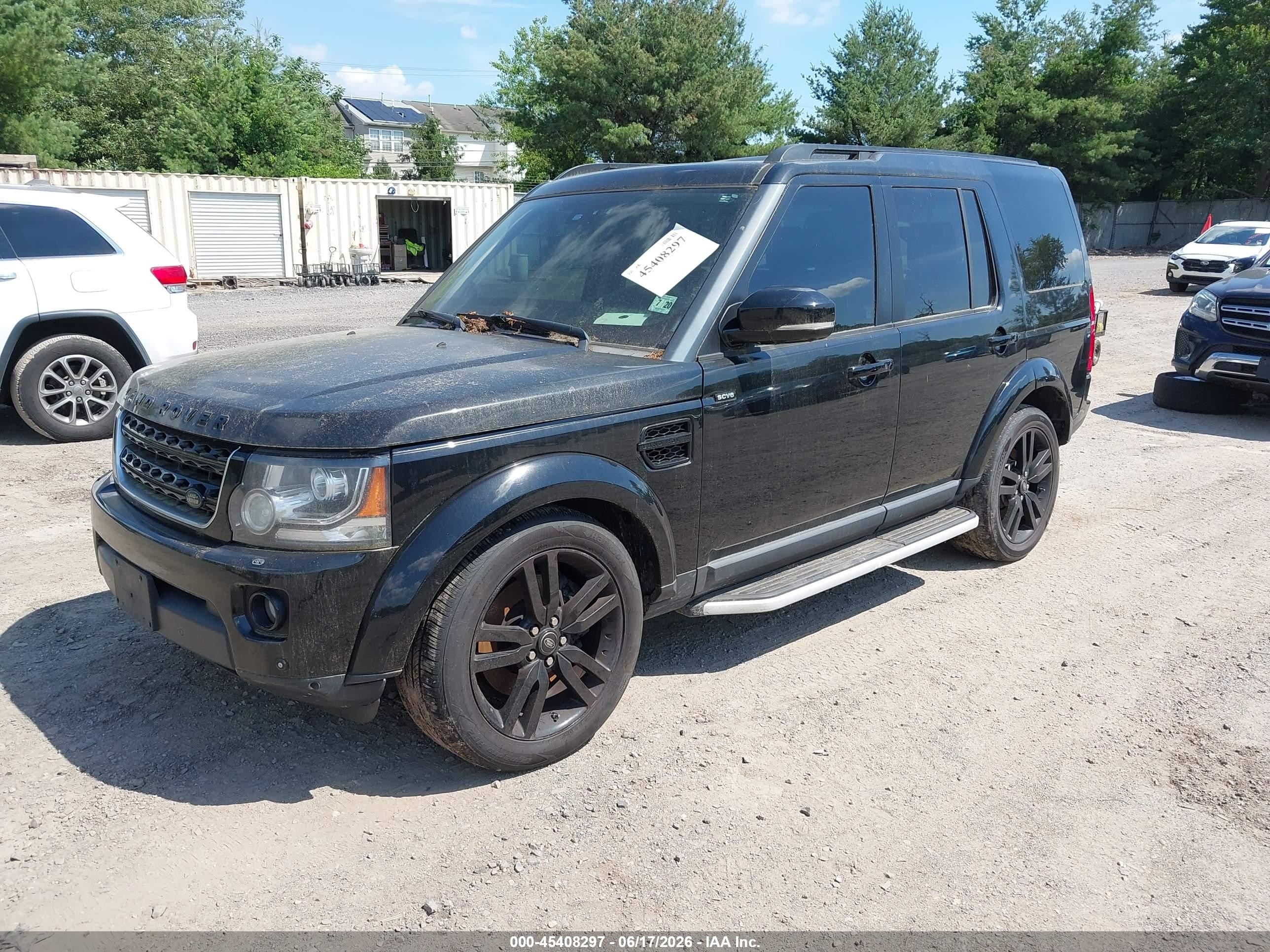 2015 Land Rover Lr4 Black vin: SALAG2V6XFA750770
