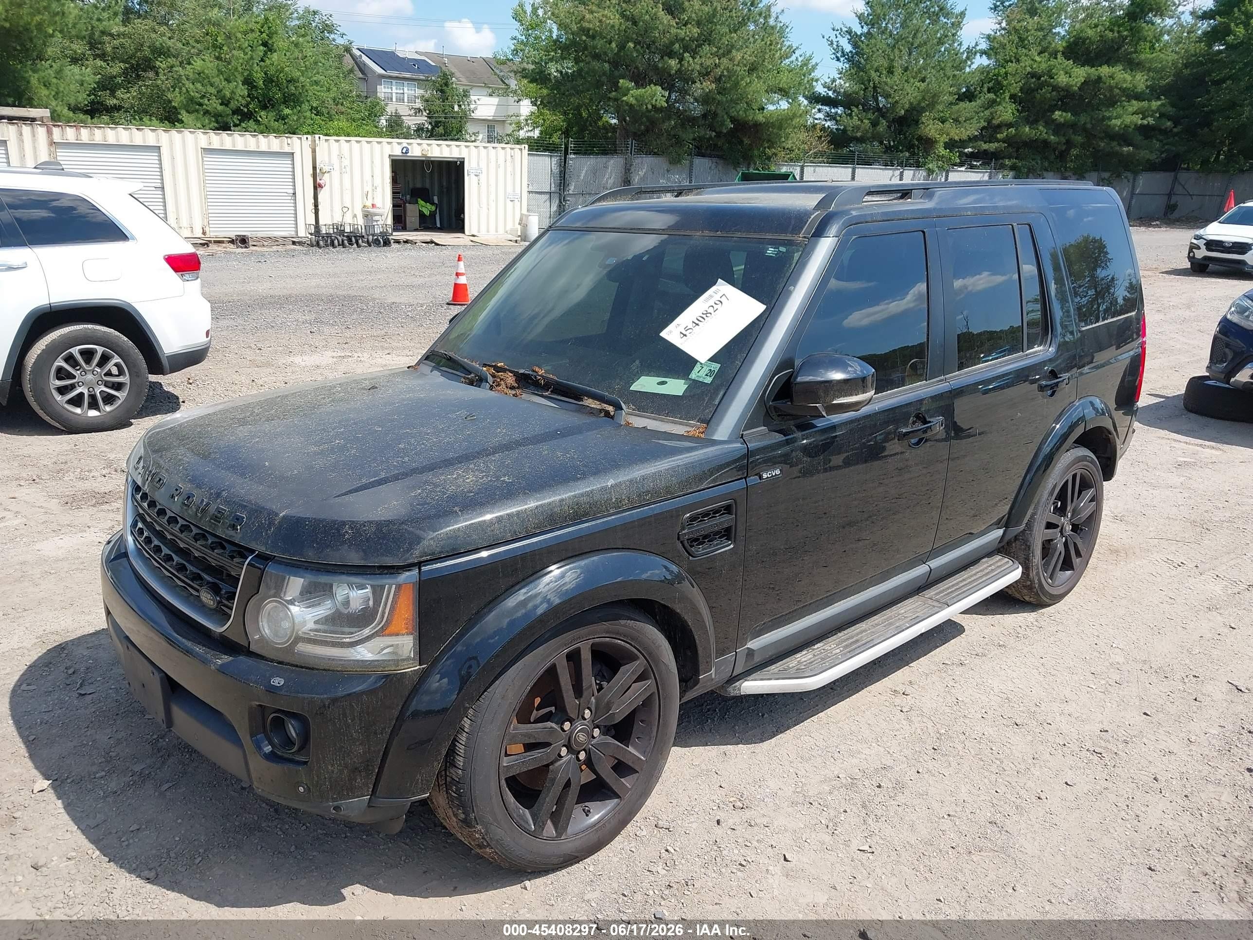 2015 Land Rover Lr4 Black vin: SALAG2V6XFA750770