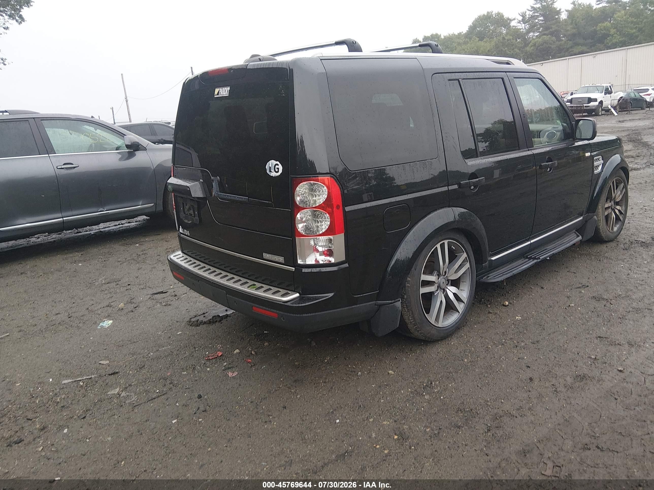 2012 Land Rover Lr4   Black vin: SALAK2D40CA637730