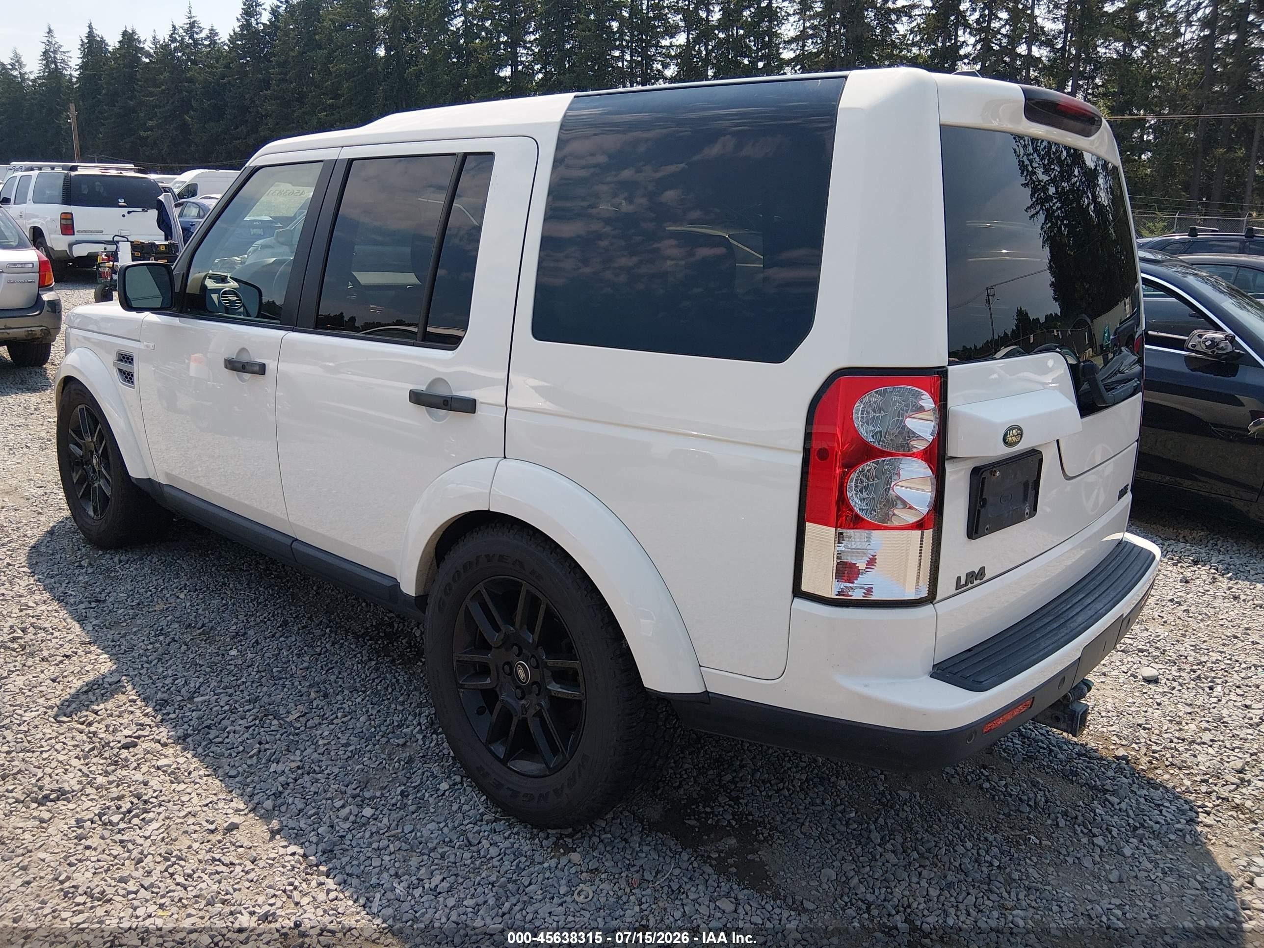 2010 Land Rover Lr4   White vin: SALAK2D41AA534345
